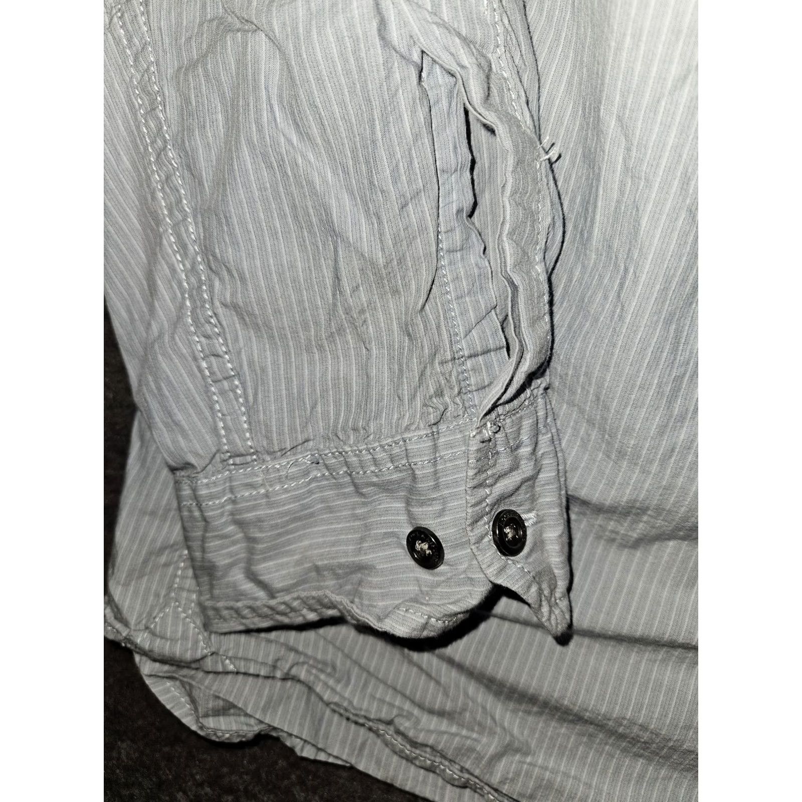 Vintage VINTAGE? Rock & Republic Shirt Mens XL Long Sleeve Zip Pocket Button Up Casual Size US XL / EU 56 / 4 - 2 Thumbnail