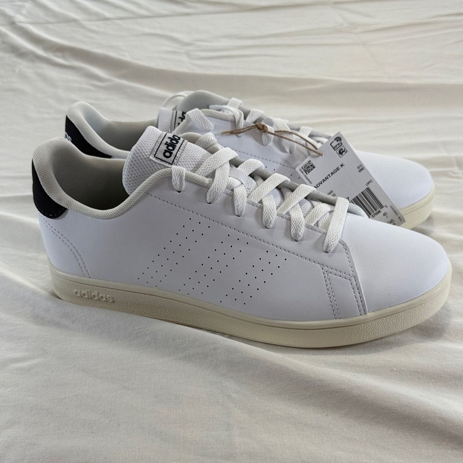 Adidas Adidas Men's White Sneakers with Black us mens 7 Size US 7 / EU 40 - 1 Thumbnail