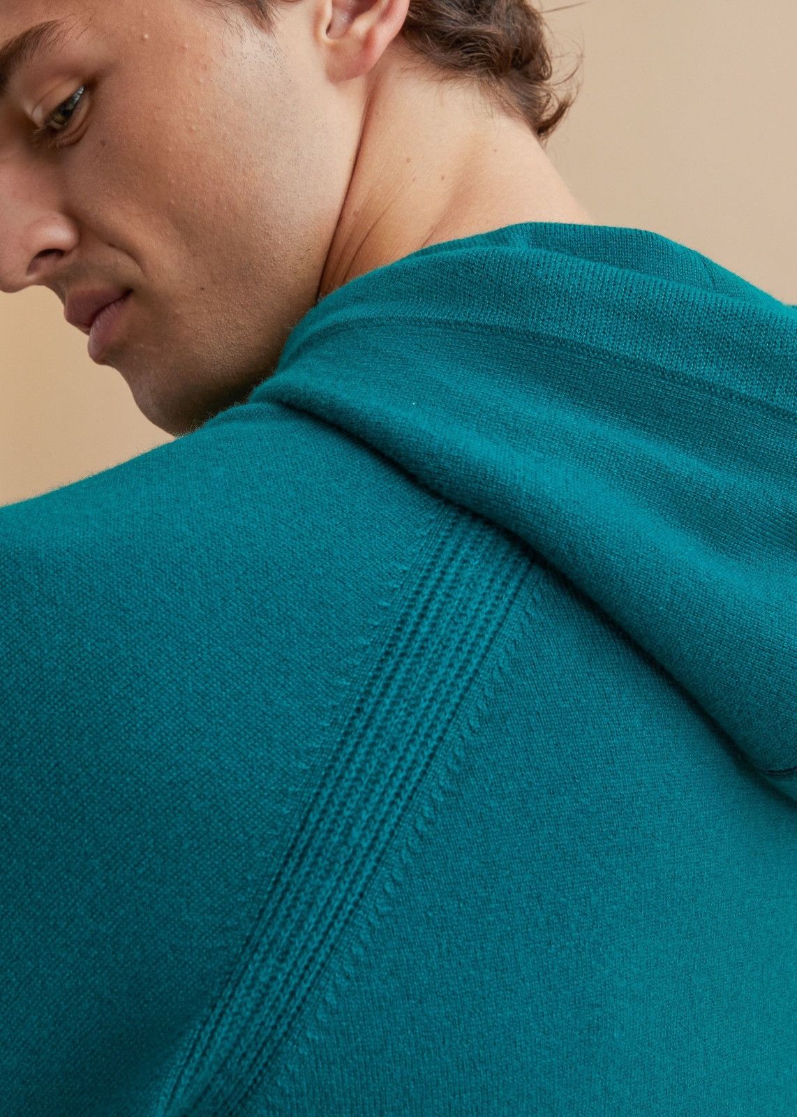 Loro Piana o1srvl11e1124 Plain-Knit Hoodie in Teal Size US M / EU 48-50 / 2 - 6 Thumbnail
