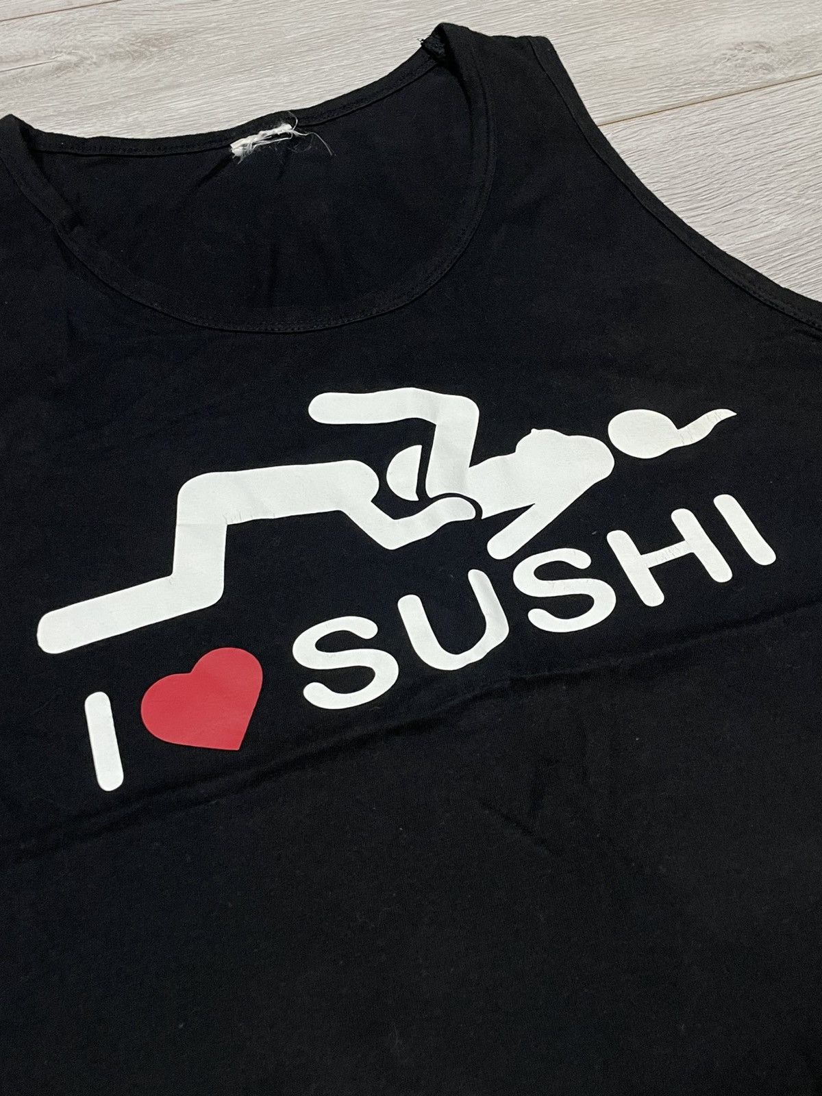 Vintage I love ❤️ sushi yume vintage shirt tank top humor porn sex Size US L / EU 52-54 / 3 - 3 Thumbnail