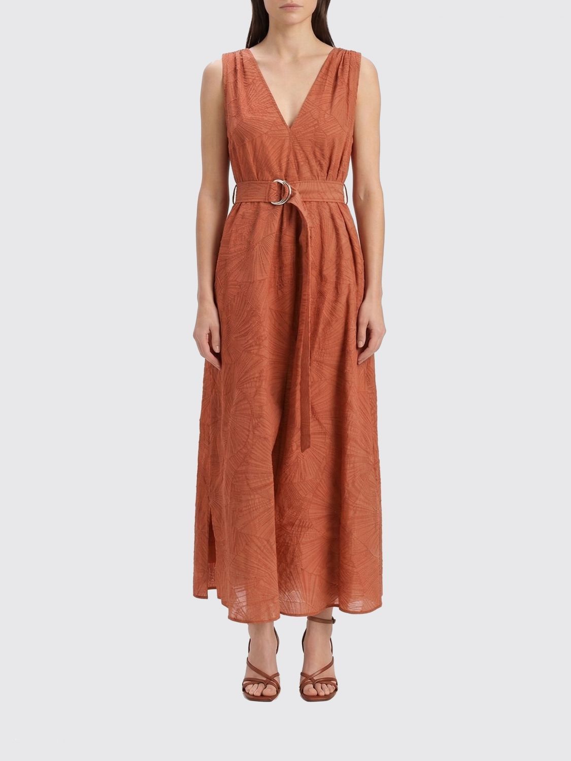 Brunello Cucinelli Brunello Cucinelli Dress Woman Orange Size S / US 4 / IT 40 - 1 Thumbnail