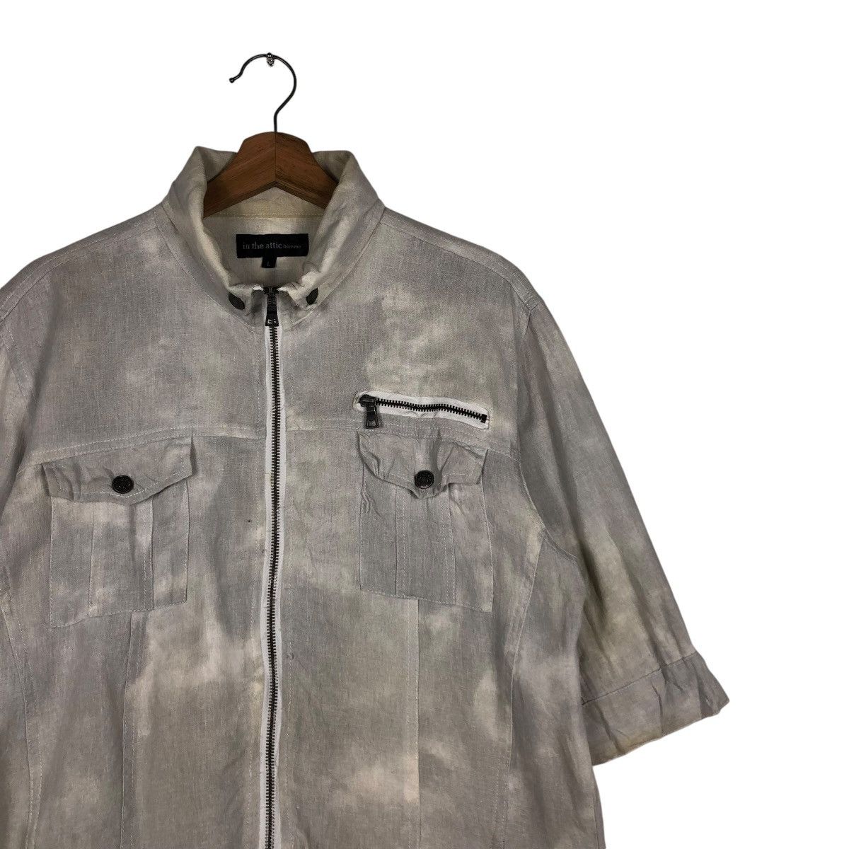 In The Attic 🔥VINTAGE ACID WASH DESIGN SHORT SLEEVE JACKET IN THE ATTIC Size US L / EU 52-54 / 3 - 6 Thumbnail