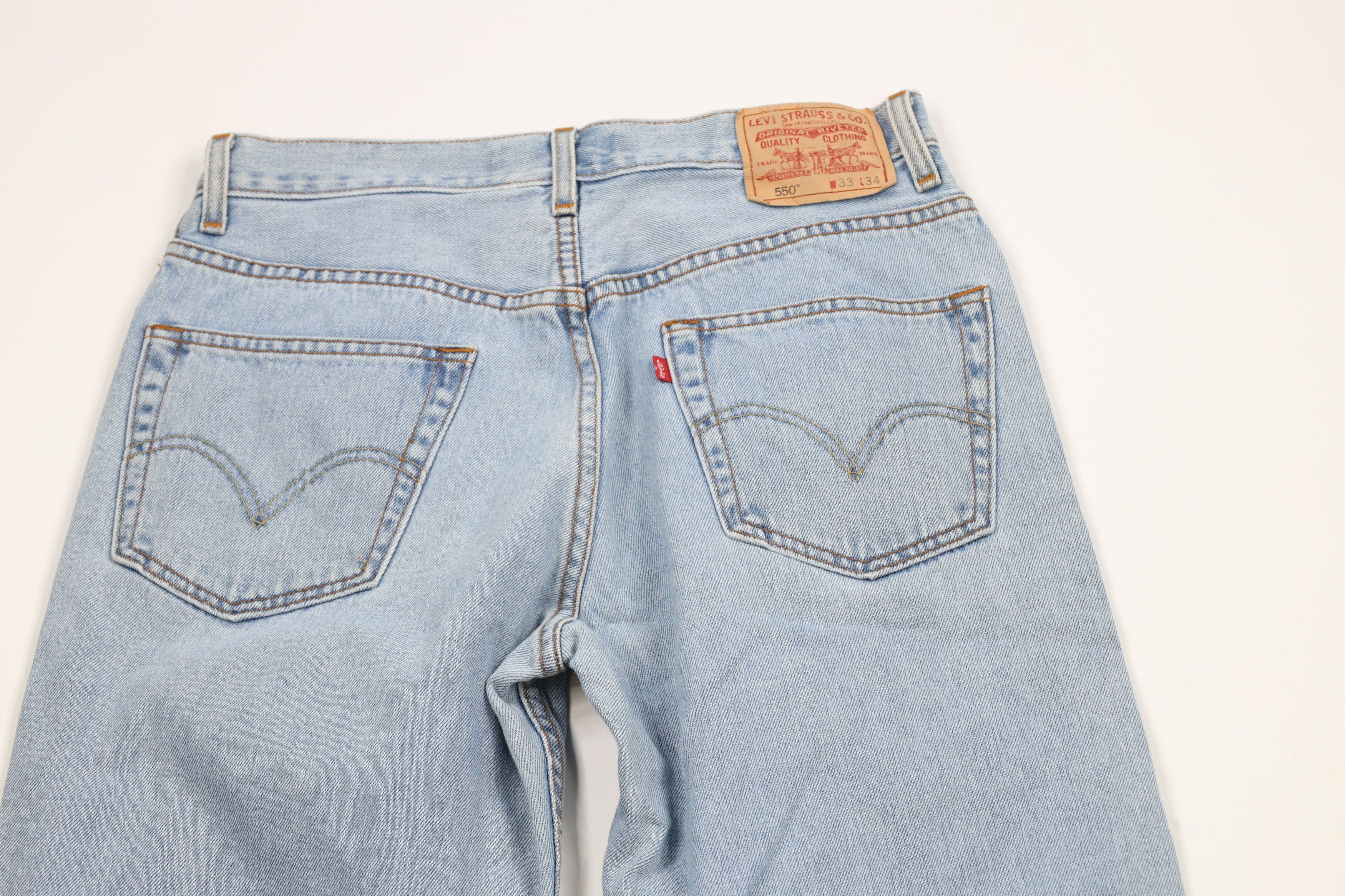 Levi's Vintage Y2K 2004 Levis 550 Relaxed Fit Denim Jeans Blue Size US 32 / EU 48 - 13 Thumbnail