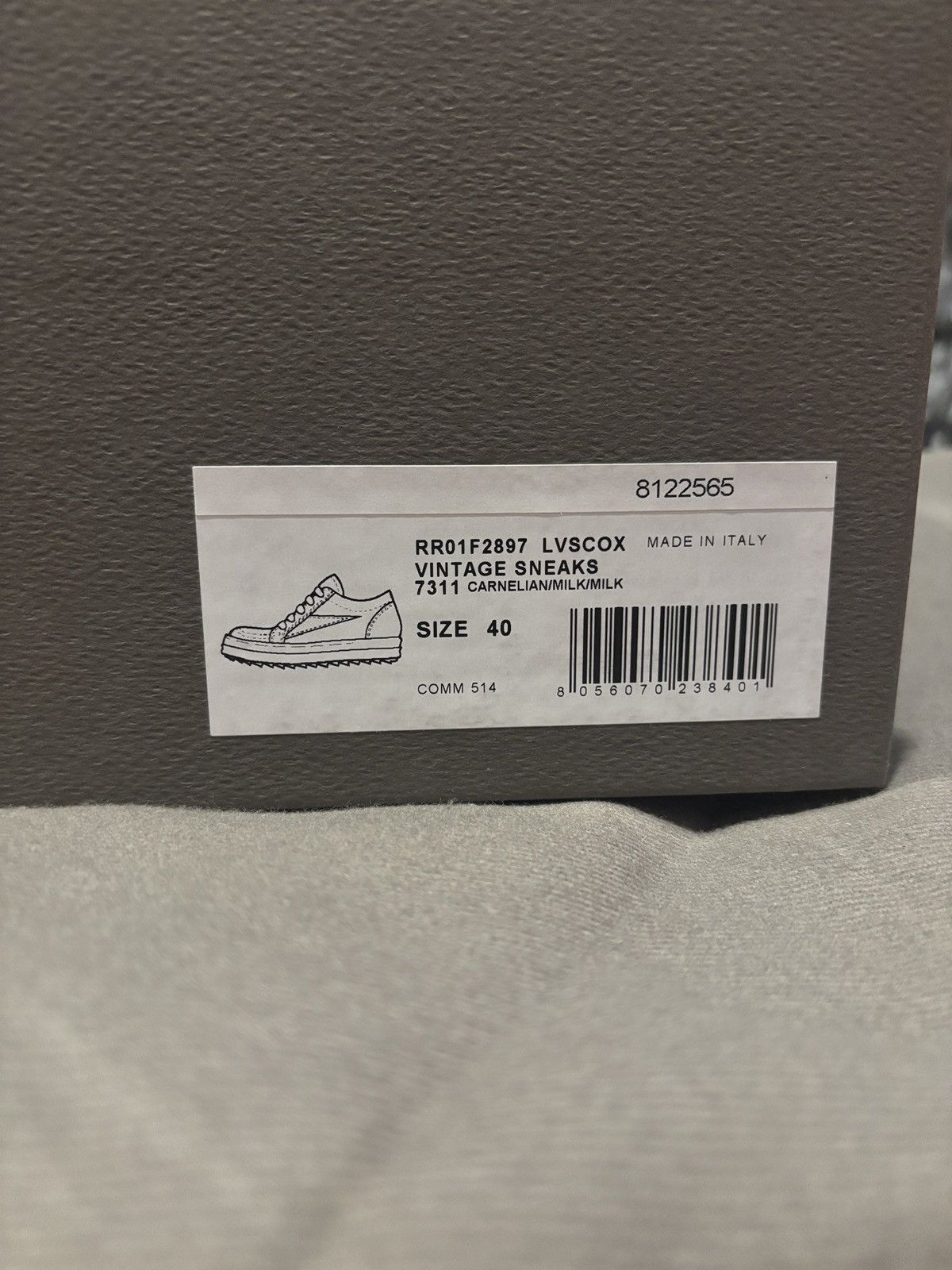 Rick Owens Rick owens red suede cardinal vintage low top sneakers Size US 7 / EU 40 - 9 Thumbnail