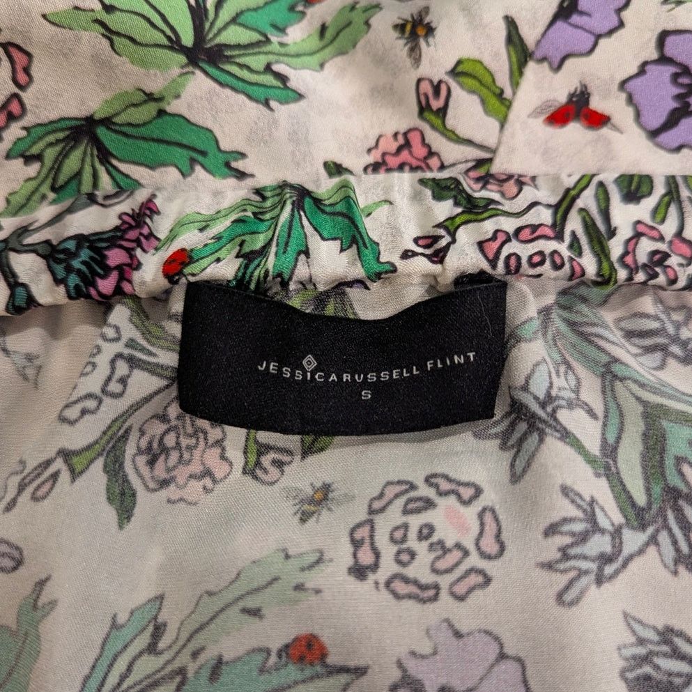Other Jessica Russell Flint Celia's Garden Spring Bias Silk Skirt Size 28" / US 6 / IT 42 - 4 Thumbnail