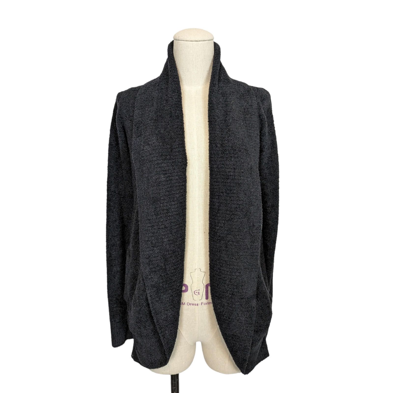 Other Barefoot Dreams CozyChic Lite Circle Cardi Black Sz XS Size XS / US 0-2 / IT 36-38 - 1 Thumbnail