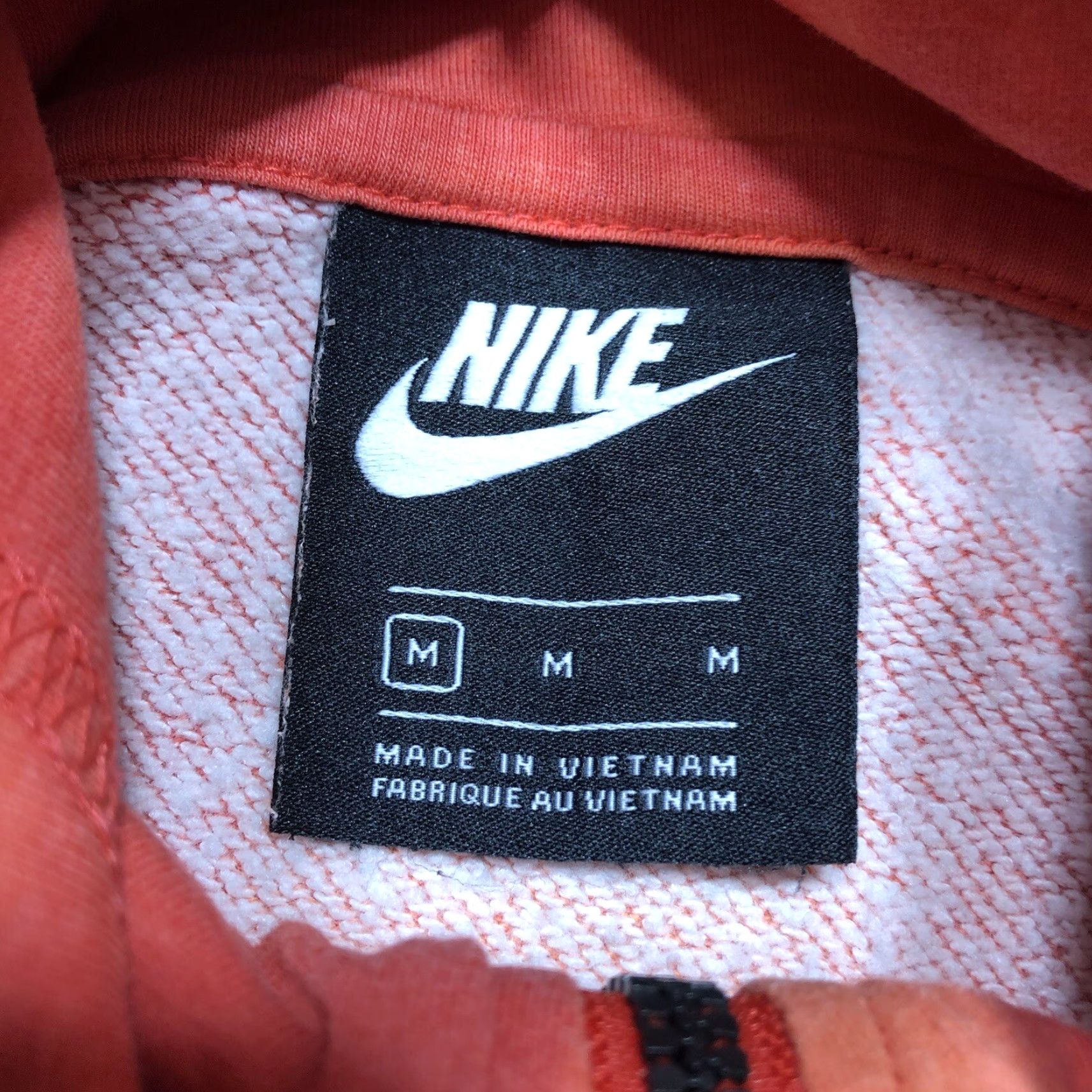Nike Nike Hoodie Womens 1/4 Zip Red Tie Dye Cotton Blend Fleece M Regular Pockets Hooded Zip Sweatshirt 1 Of 1 Size M / US 6-8 / IT 42-44 - 4 Thumbnail