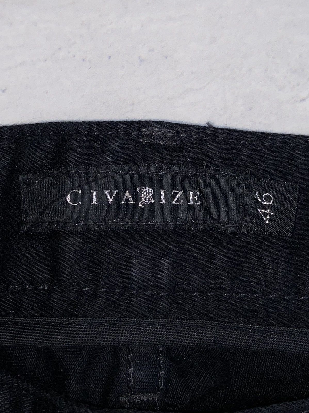 CIVARIZE × Tornado Mart CIVARIZE Black Pants Zipper Patterned Size US 31 - 13 Thumbnail