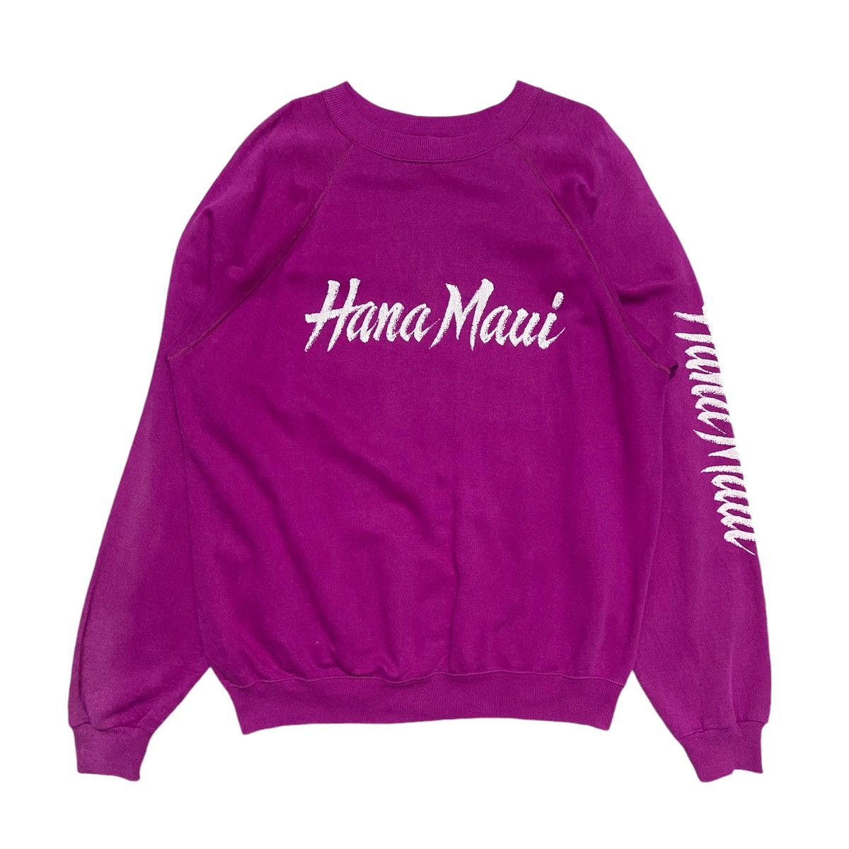 Hanes × Vintage Vintage 80s Hana Maui Hawaii Crewneck Sweatshirt Size US XL / EU 56 / 4 - 1 Thumbnail