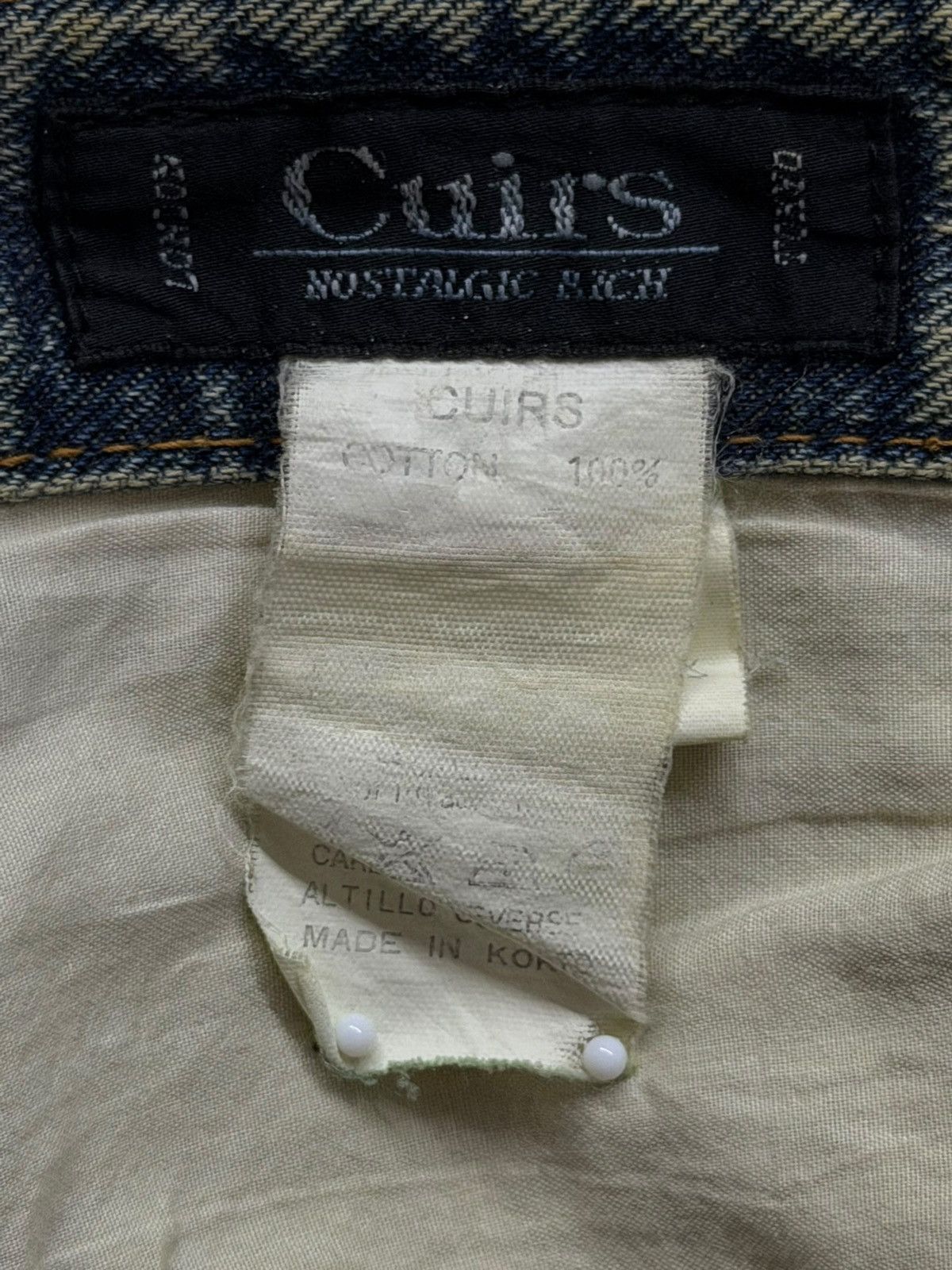 Japanese Brand Vintage Absolut Jeans | Vintage Faded Wash Straight Fit | 30 Size US 30 / EU 46 - 11 Thumbnail