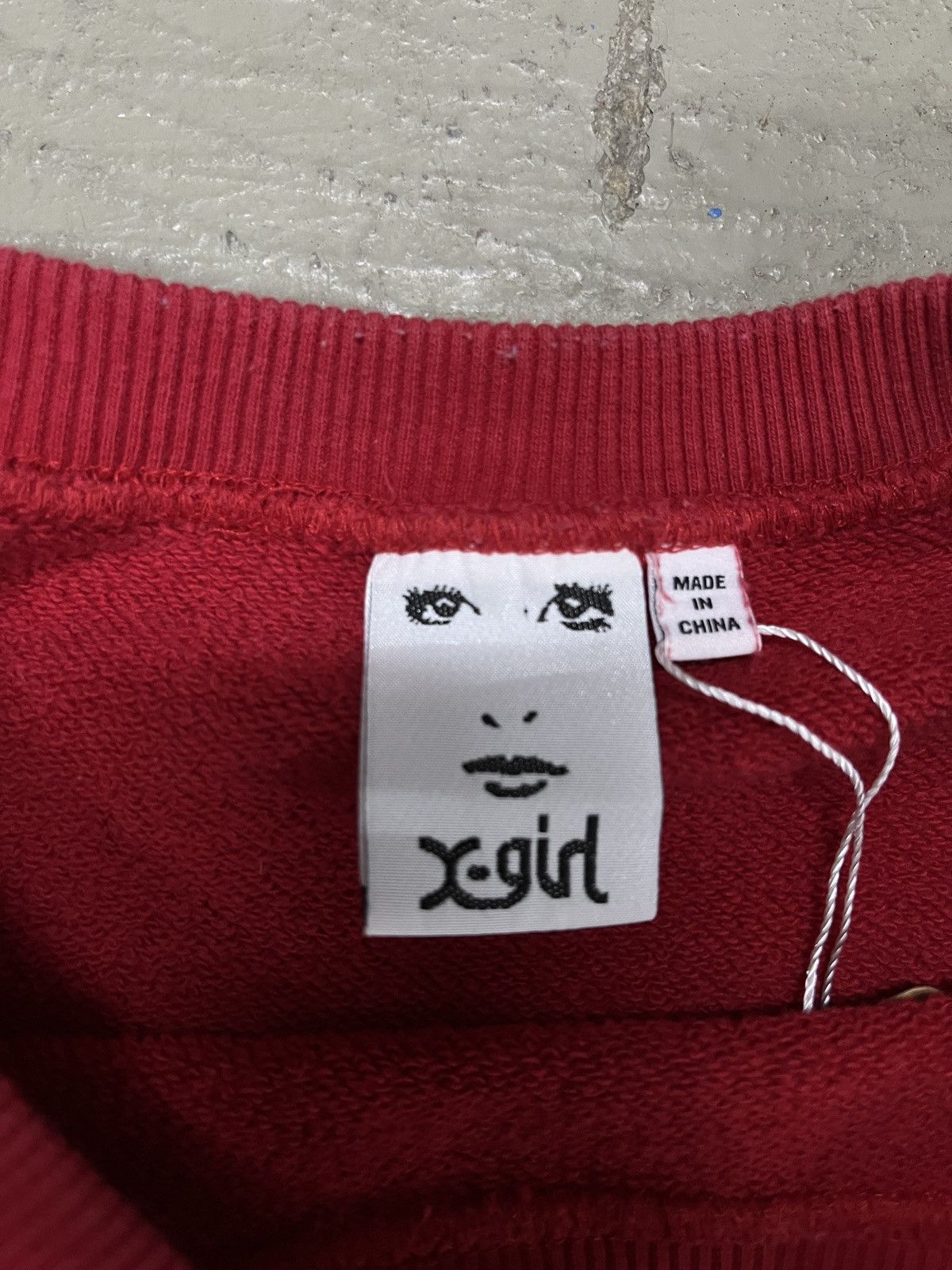 Vintage X-GIRL Oversized Sweatshirt I love Xgirl raf simon style Size US XL / EU 56 / 4 - 6 Thumbnail