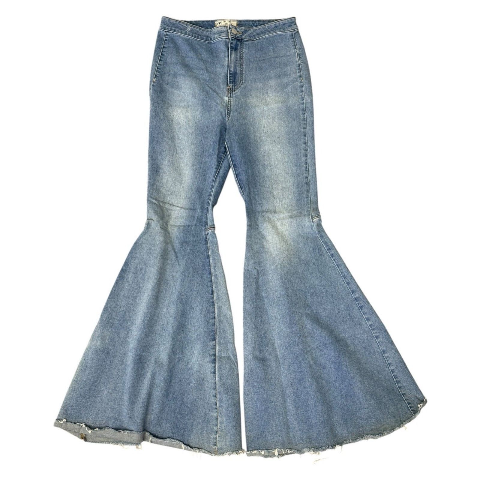 Free People FREE PEOPLE Just Float On Flare Jeans Vintage Bell Bottom 30 Size 30" / US 8 / IT 44 - 2 Thumbnail