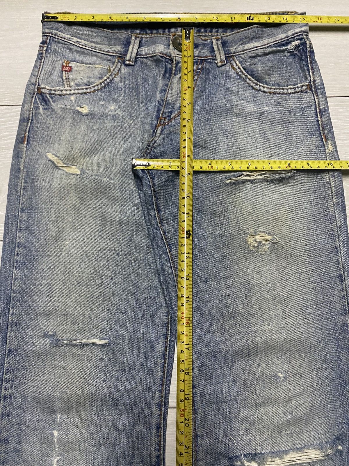 Japanese Brand Vintage Japanese Brand Miss60 Distressed Bootcut Flare Jeans Size US 30 / EU 46 - 16 Thumbnail