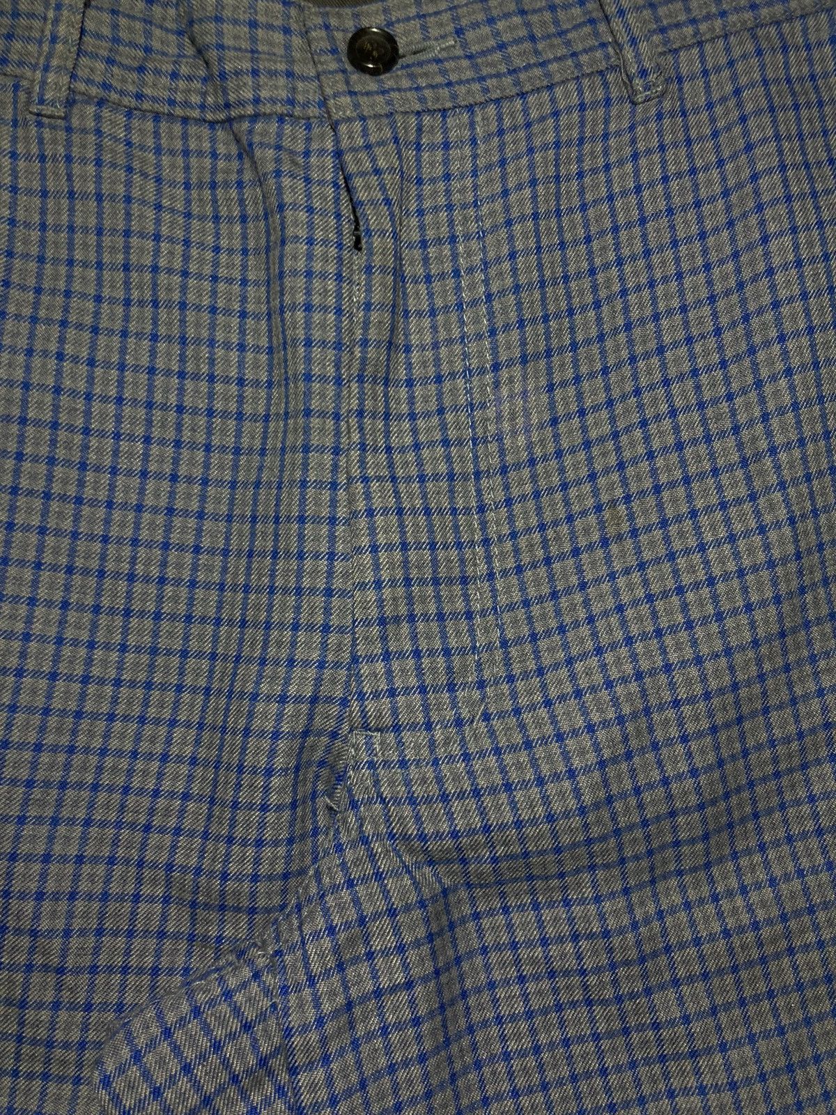 Comme des Garcons Homme Plus 1996 Comme Des Garcons Homme Plus Blue Plaid Check Pants S Size US 30 / EU 46 - 5 Thumbnail