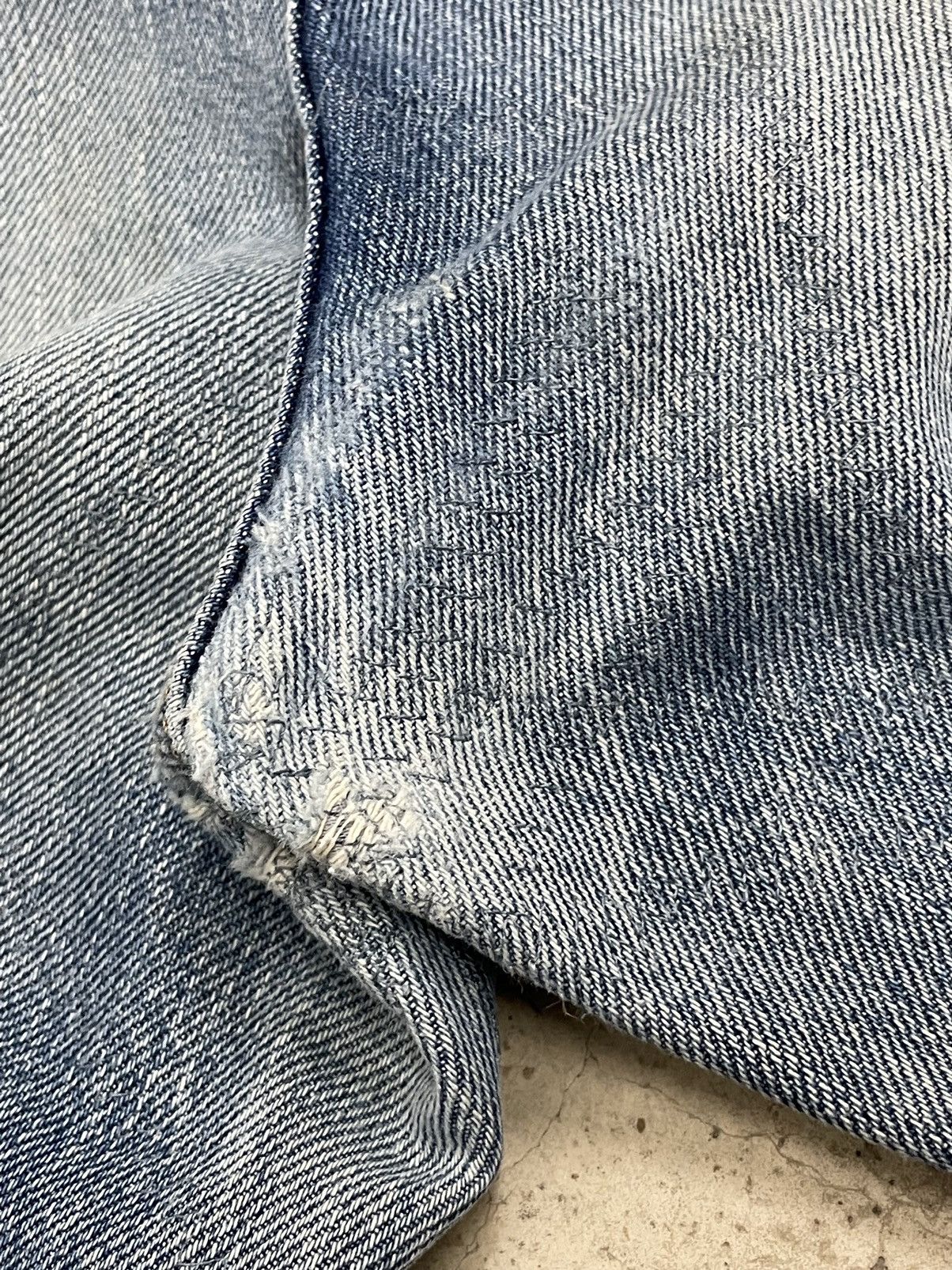 Blue Blue Japan × Japan Blue × Japanese Brand Vintage Y2k Blueway Repaired Japan Denim Pants (AB39) Size US 29 - 22 Thumbnail