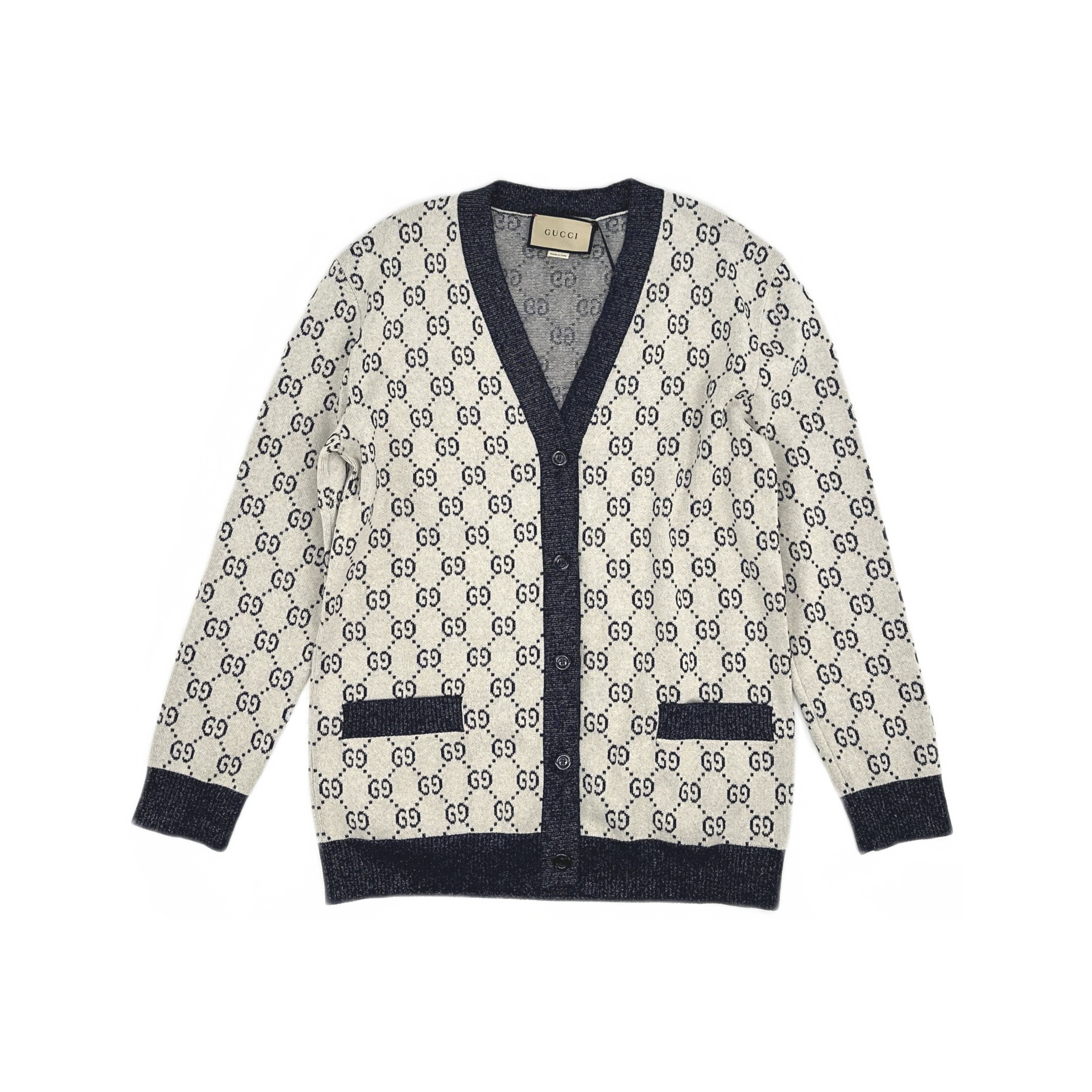 Gucci Gucci GG Jacquard Cardigan Size S Size S / US 4 / IT 40 - 1 Thumbnail