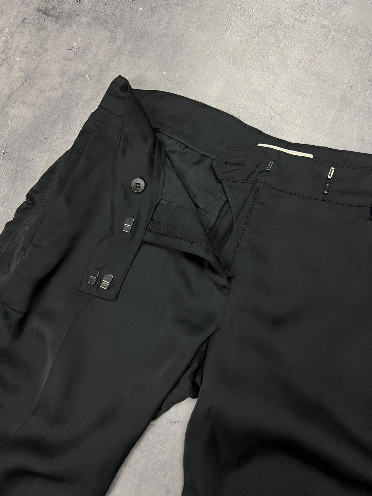 Prada Rare Prada Milano Black Tab Viscose Pants Size 42 Size 28" / US 6 / IT 42 - 8 Thumbnail