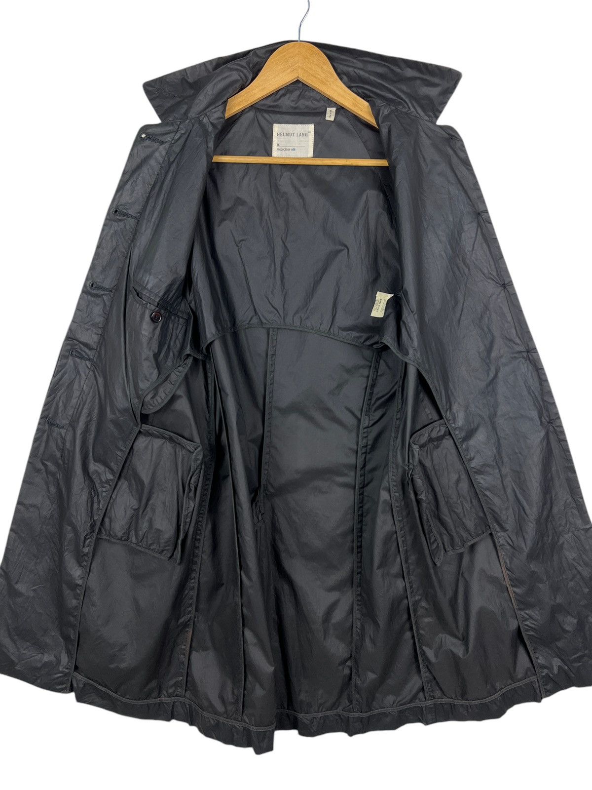 Helmut Lang 🔥 VINTAGE 1998 HELMUT LANG LIGHT LONG COAT MADE IN ITALY Size US S / EU 44-46 / 1 - 16 Thumbnail