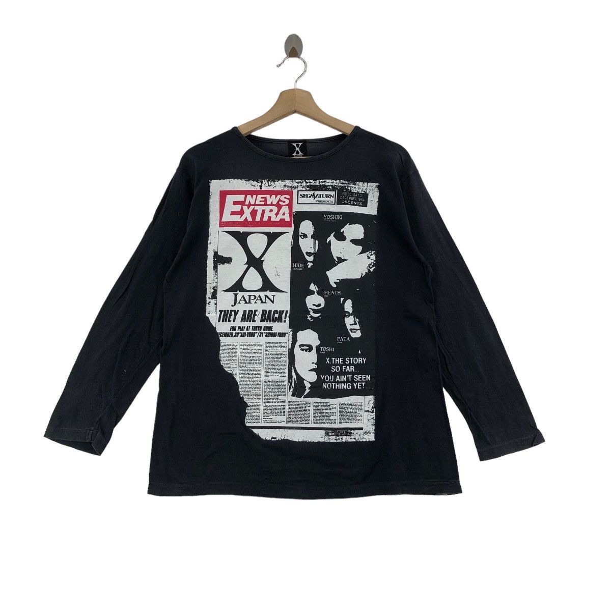 Band Tees Vintage 90s X JAPAN Long Sleeve Rock Heavy Metal Size US L / EU 52-54 / 3 - 1 Thumbnail