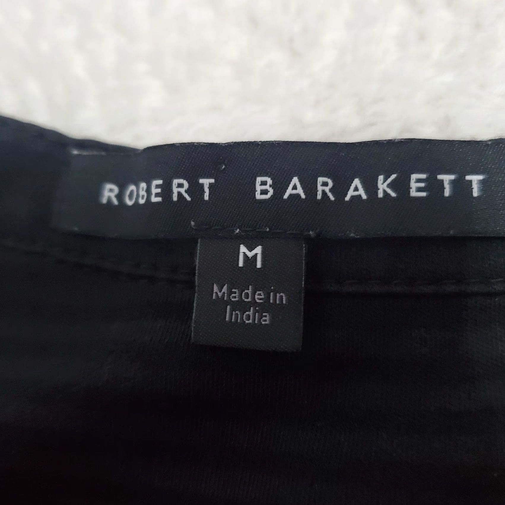 Vintage Robert Barakett Mens Henley Black Striped Colton Long Sleeve Tee Shirt M Size US M / EU 48-50 / 2 - 3 Thumbnail