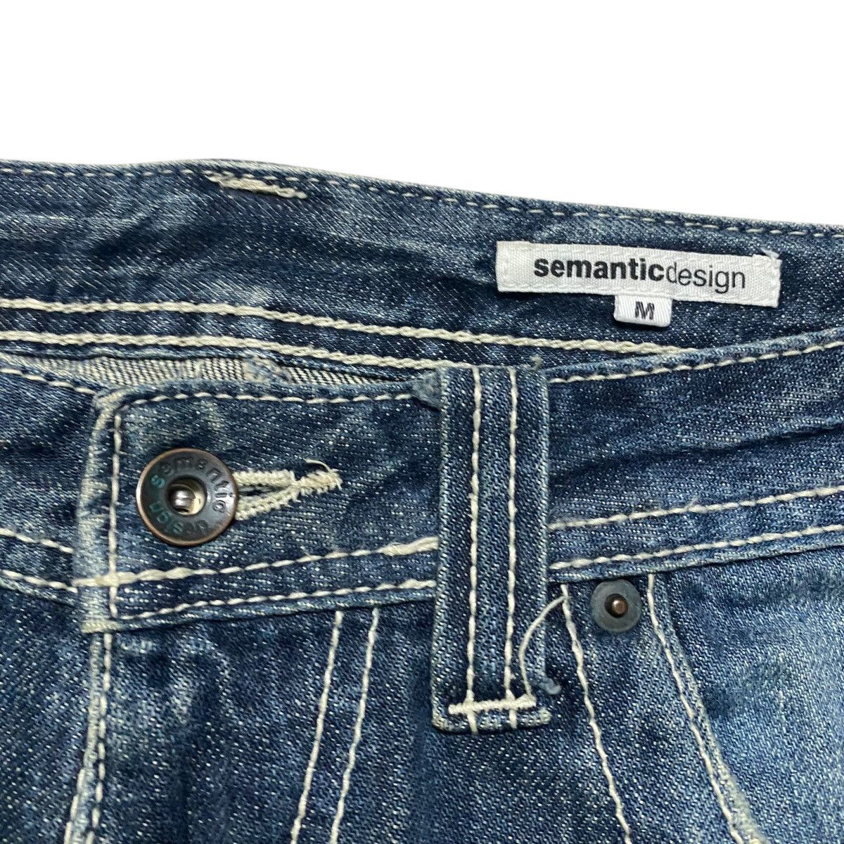 semanticdesign Semantic Design Twin Guns Denim Flare Jeans Distressed Size US 32 / EU 48 - 6 Thumbnail