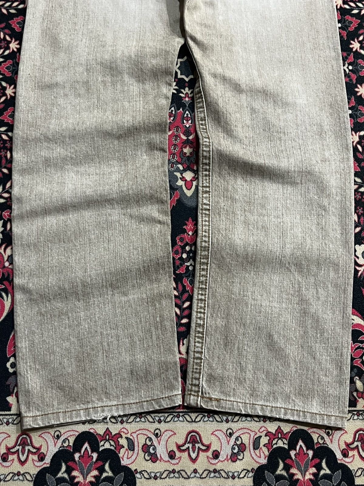 Japanese Brand Vintage Japanese Brand Khaki Faded Washed Distressed Jeans Size US 32 / EU 48 - 8 Thumbnail