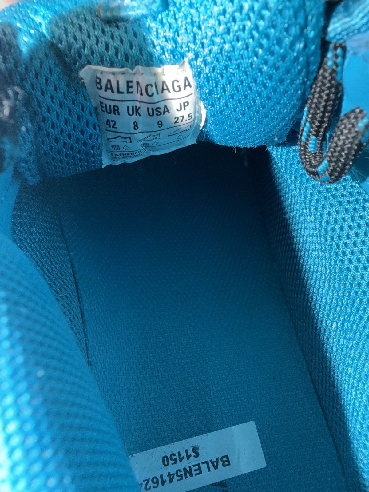 Balenciaga BALENCIAGA TRIPLE S SNEAKER 'CLEAR SOLE - DEEP BLUE' Size US 9 / EU 42 - 6 Thumbnail