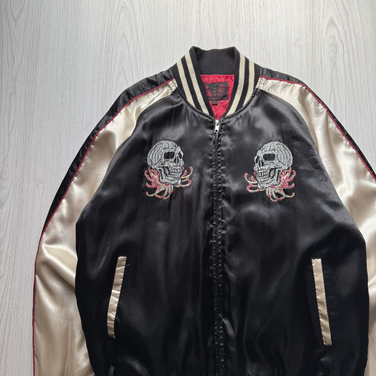 Vintage Vintage Japanese Brand Skull Sukajan Jacket Size US L / EU 52-54 / 3 - 8 Thumbnail