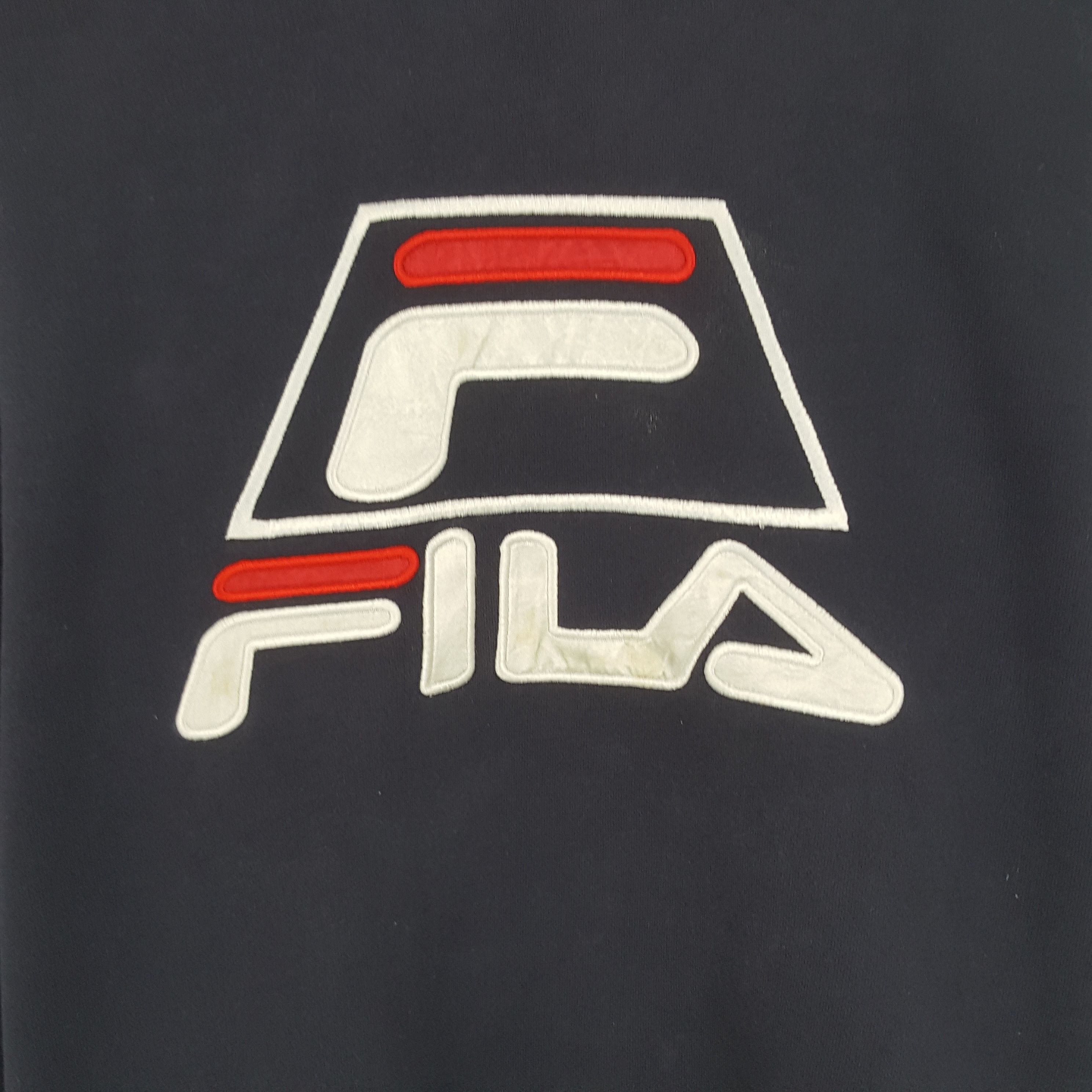 Fila × Vintage Vintage Fila Patch Logo Sweatshirt Size US M / EU 48-50 / 2 - 2 Thumbnail