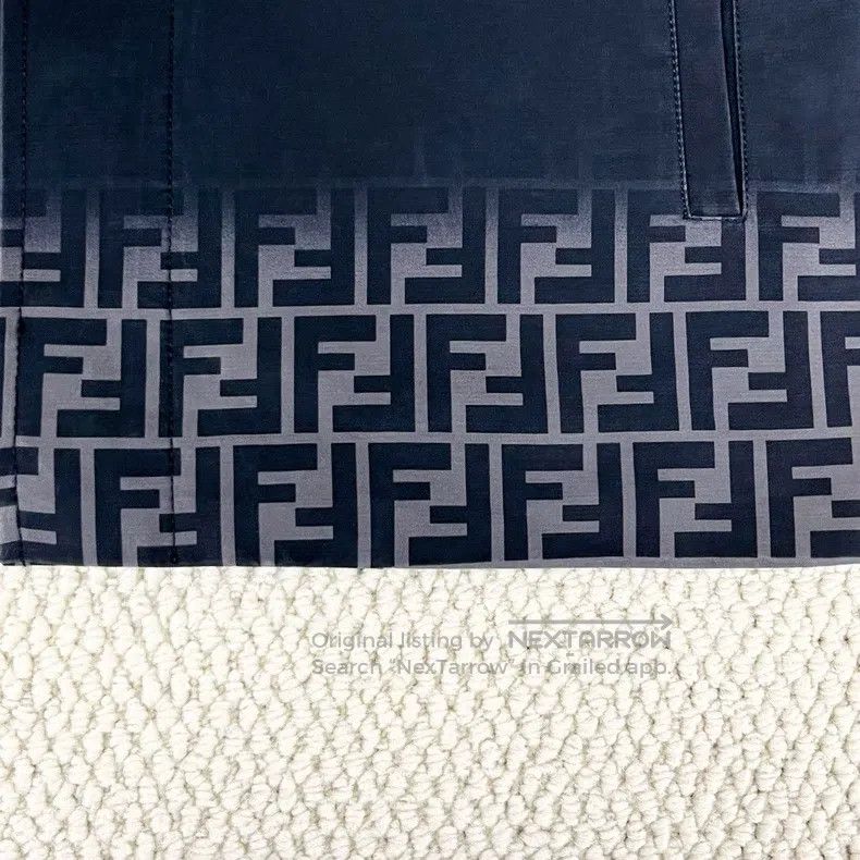 Fendi Fendi Black and Grey Washed Faded Dark Pattern Double F Pr Size US S / EU 44-46 / 1 - 6 Thumbnail