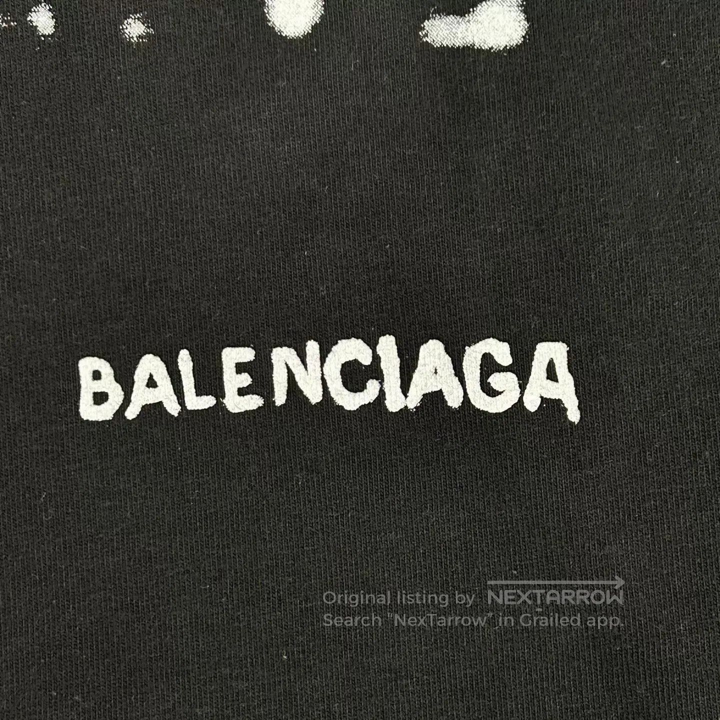 Balenciaga Black Short-Sleeve Graphic T-Shirt. Size US S / EU 44-46 / 1 - 7 Thumbnail