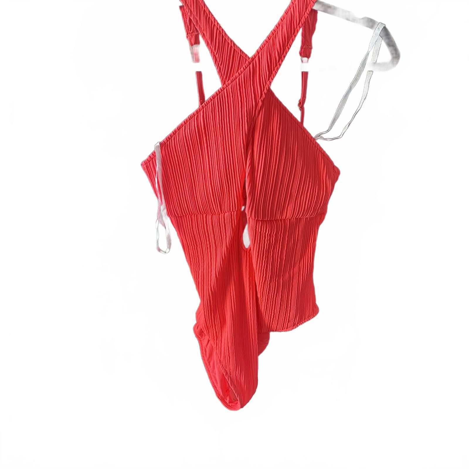 Designer BECCA Women's Large Red Swimwear with Removable cup Size ONE SIZE - 1 Thumbnail