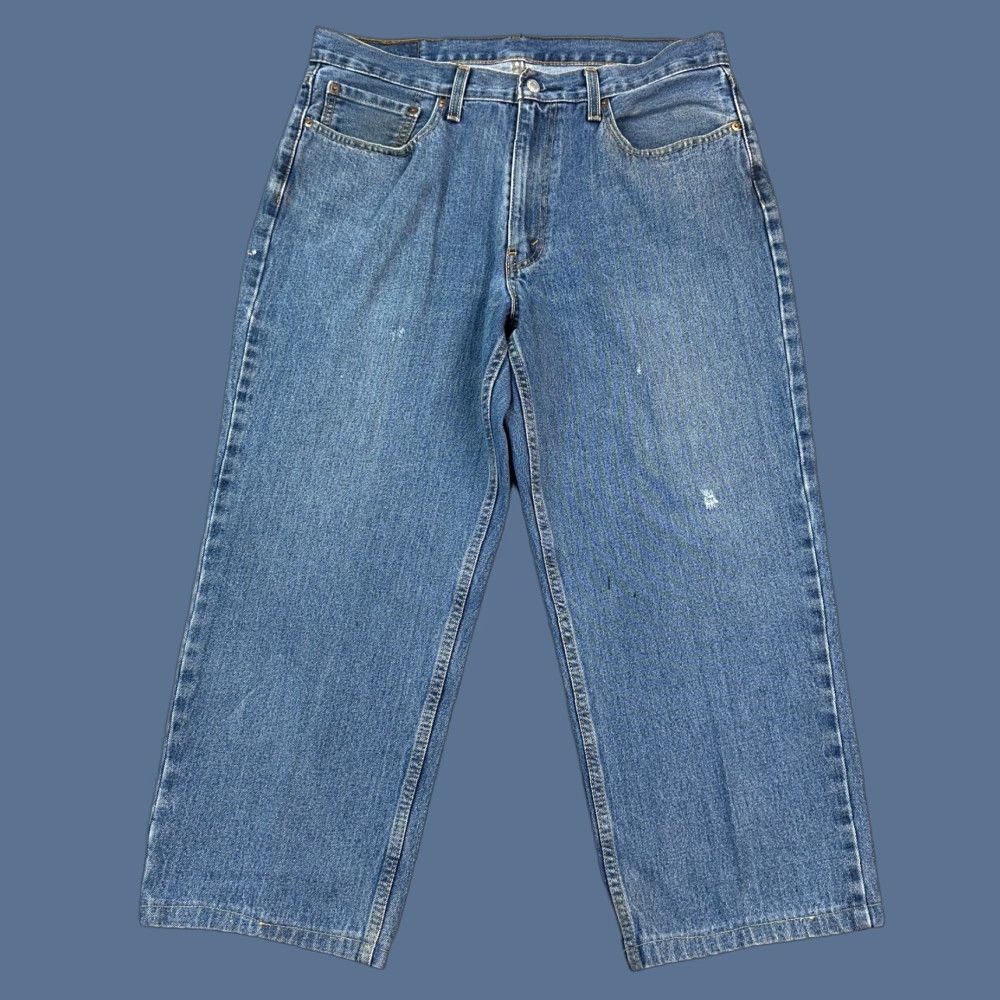 Levi's Levis 550 Jeans Mens 36x29 36x26 Medium Wash Denim Relaxed Fit Casual Hemmed Jeans Size US 36 / EU 52 - 1 Thumbnail