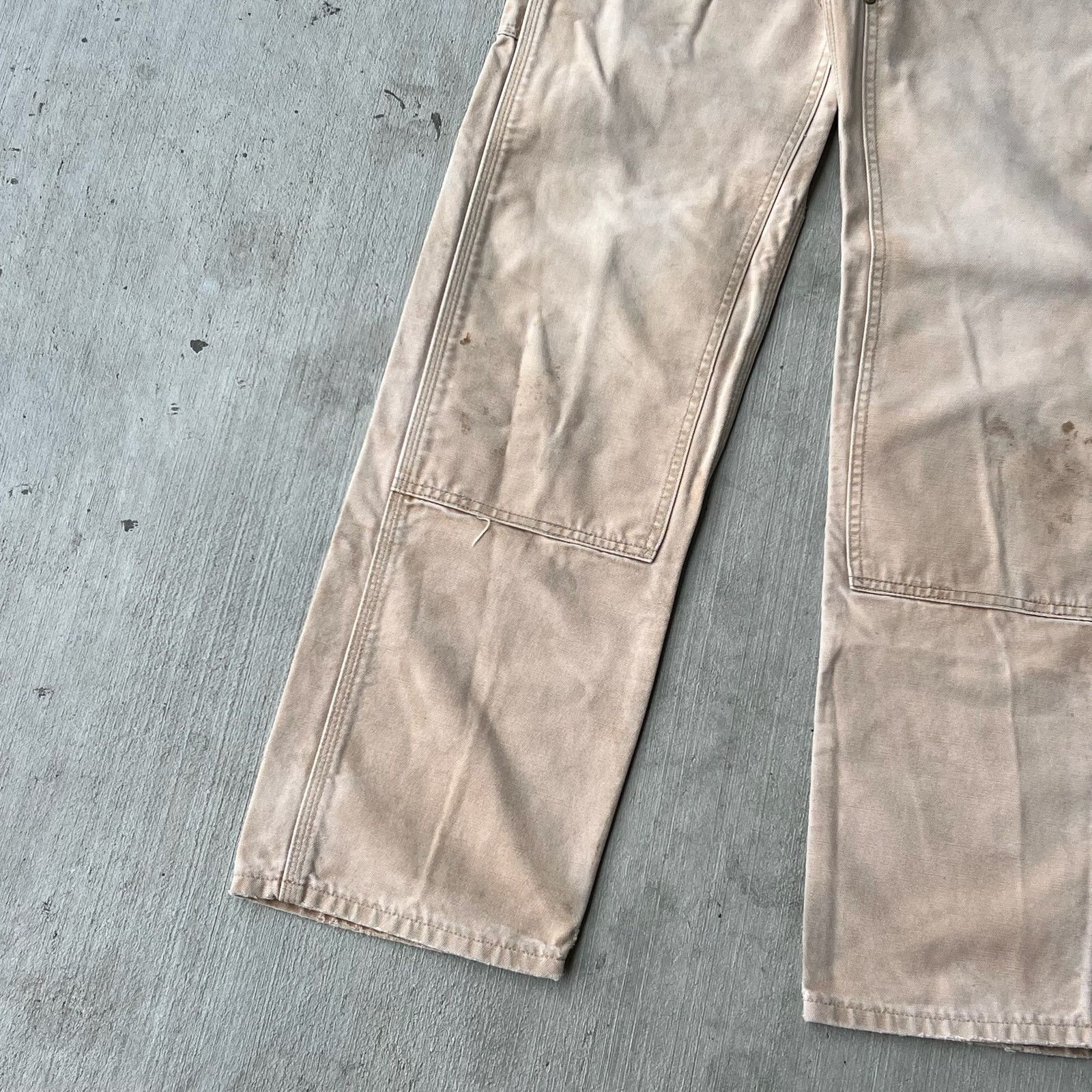 Carhartt × Vintage Carhartt faded brown double knee work wear carpenter pants Size US 29 - 11 Thumbnail