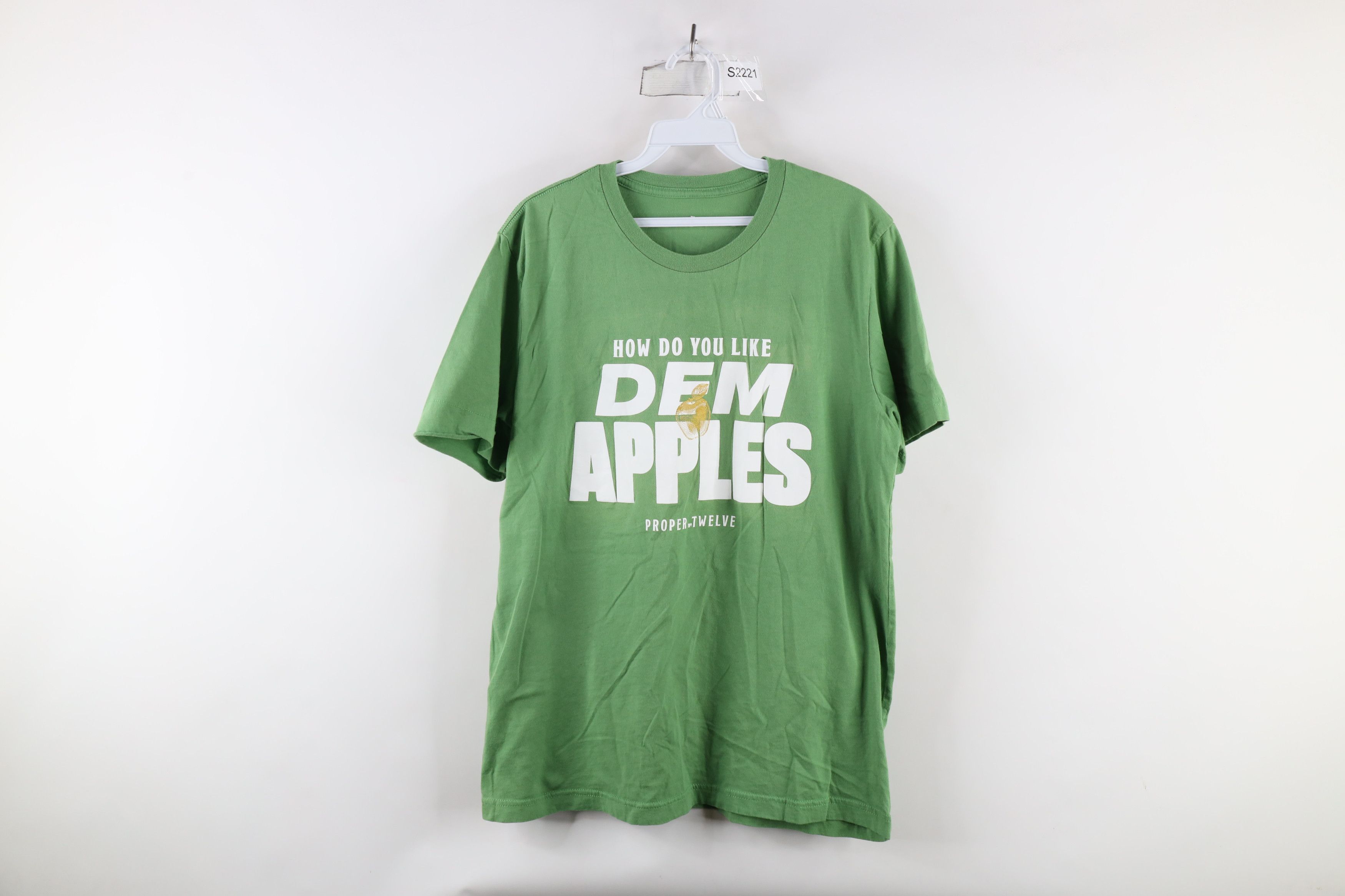 Vintage Proper No Twelve How Do You Like Dem Apples Whiskey T-Shirt Size US L / EU 52-54 / 3 - 1 Thumbnail
