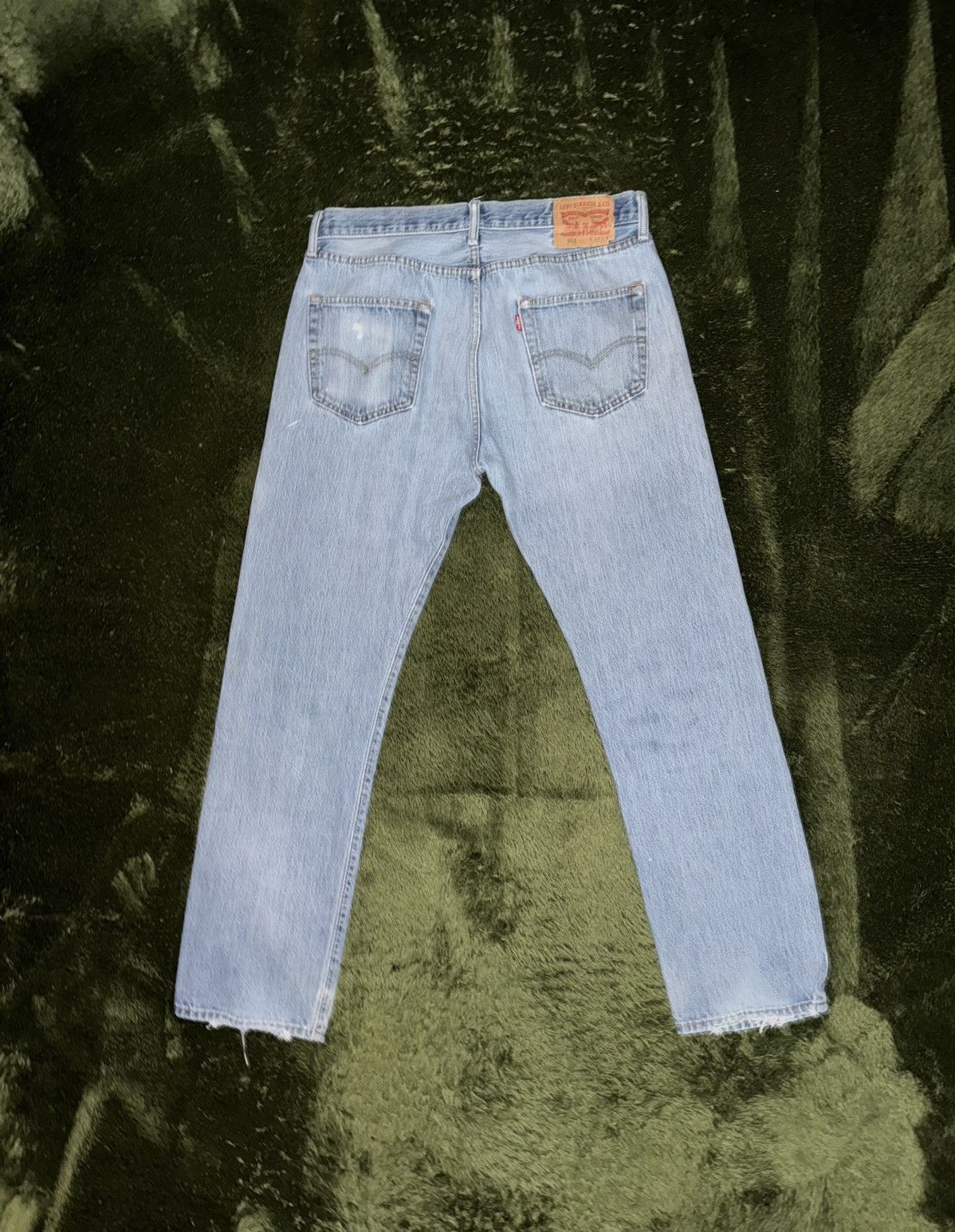 Levi's [W34/L32] Levis 501 Distressed Vintage Wash Denim Pants Size US 34 / EU 50 - 7 Thumbnail