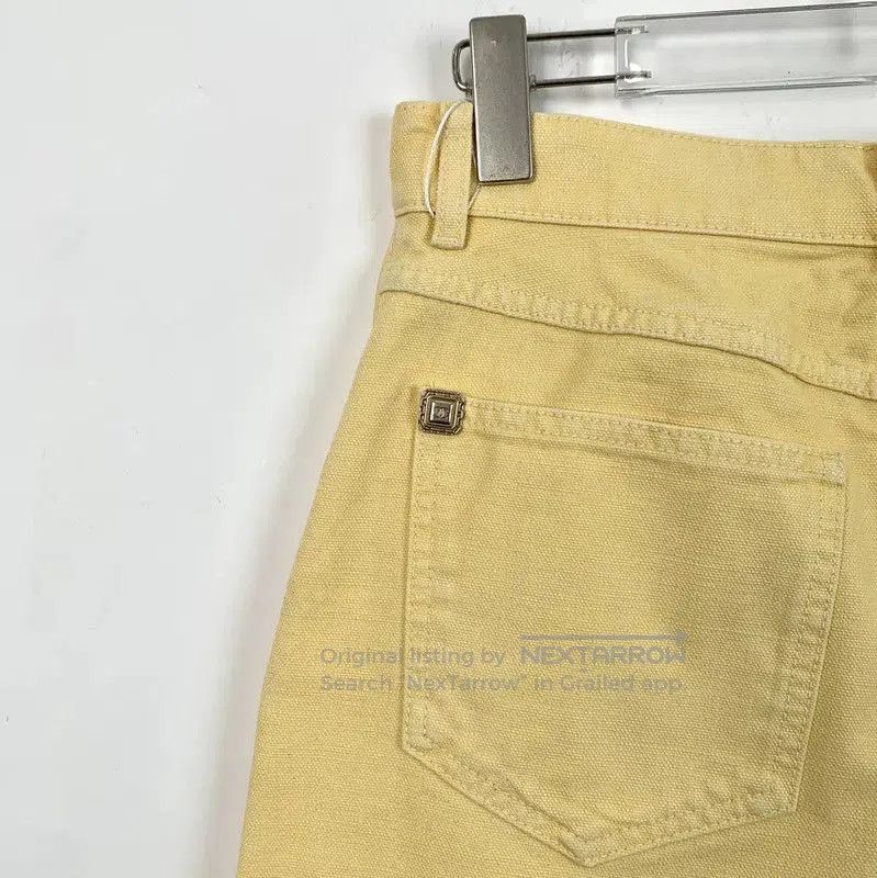 Chanel Chanel Yellow Cotton Casual Pants for Women . Size 23" - 5 Thumbnail