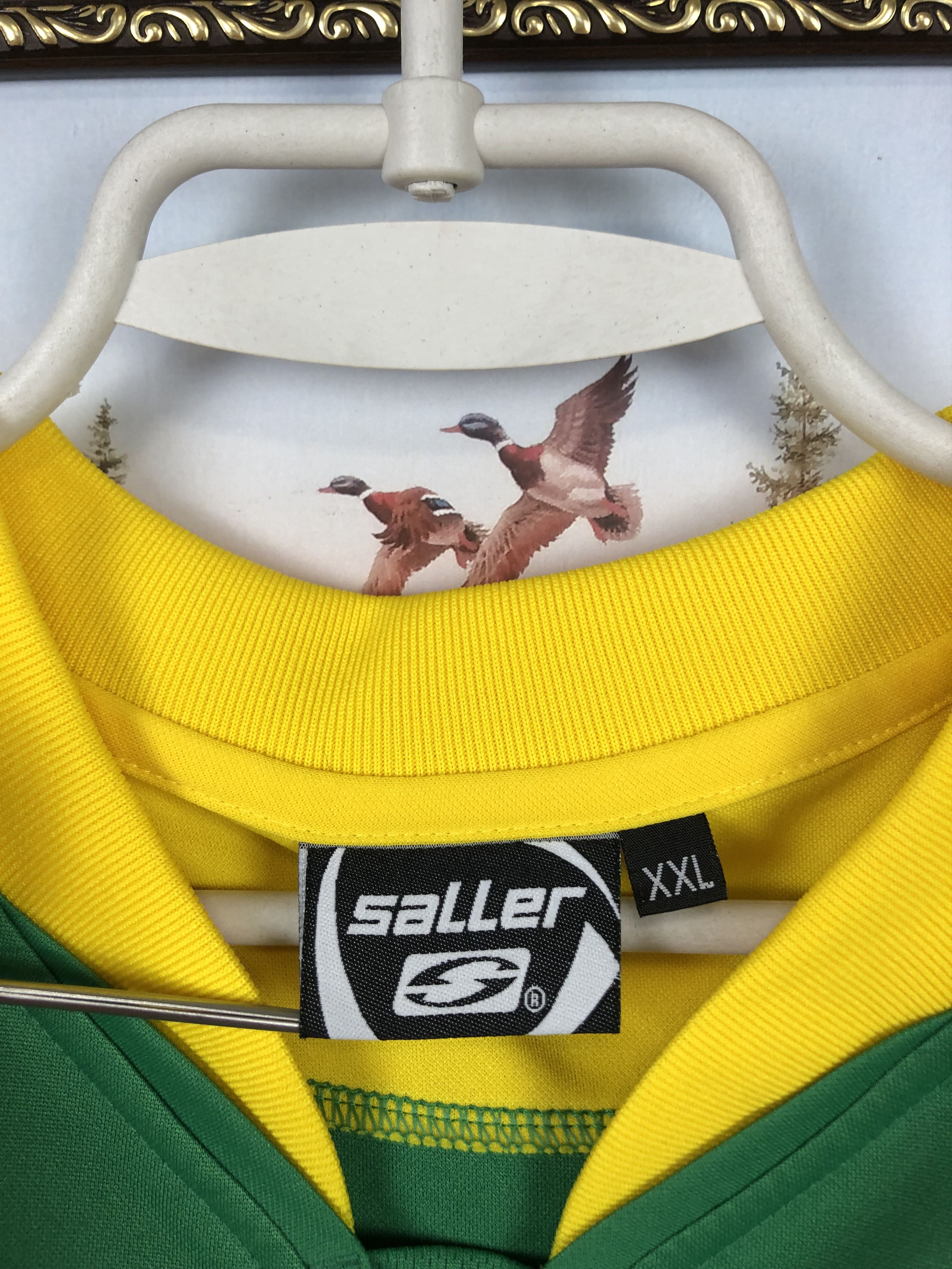 Vintage Lithuania football shirt 2007 #18 Player Issue Jersey Rare Size US XL / EU 56 / 4 - 9 Thumbnail