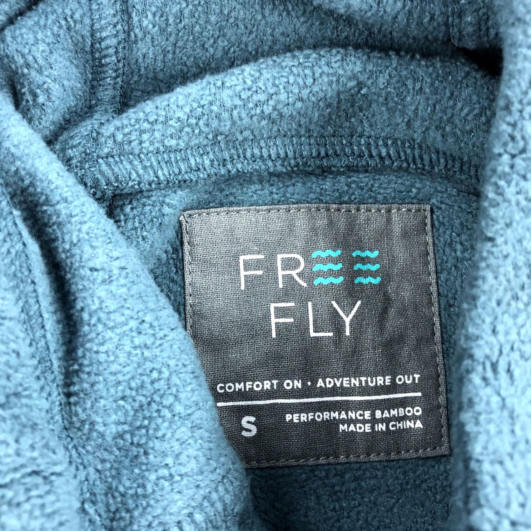 Vintage Free Fly Hoodie Womens S Bamboo Fleece Pullover Scuba Blue Size S / US 4 / IT 40 - 4 Thumbnail