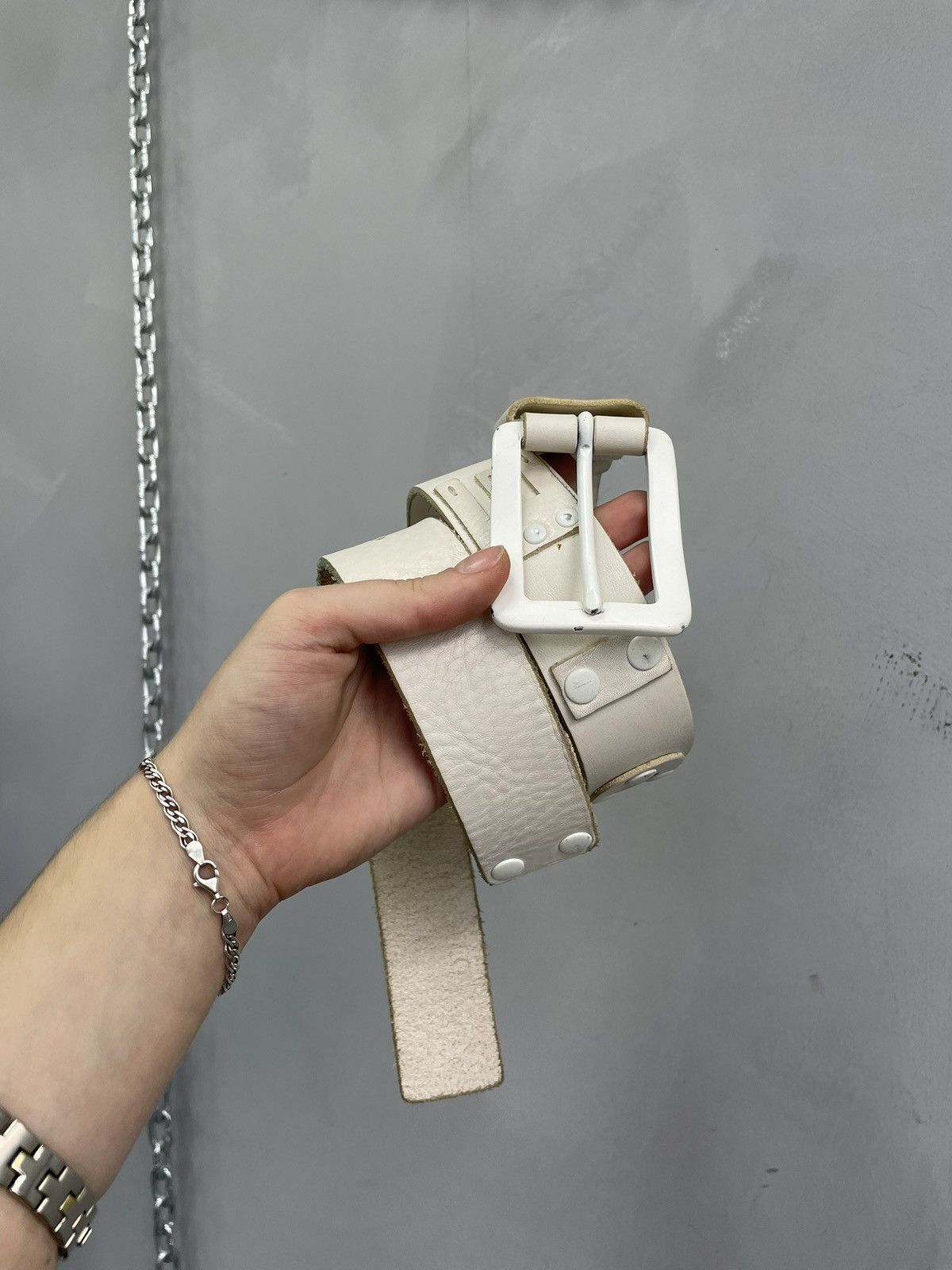 Diesel leather belt diesel big logo Japanese Style Punk Streetwear Size ONE SIZE - 6 Thumbnail