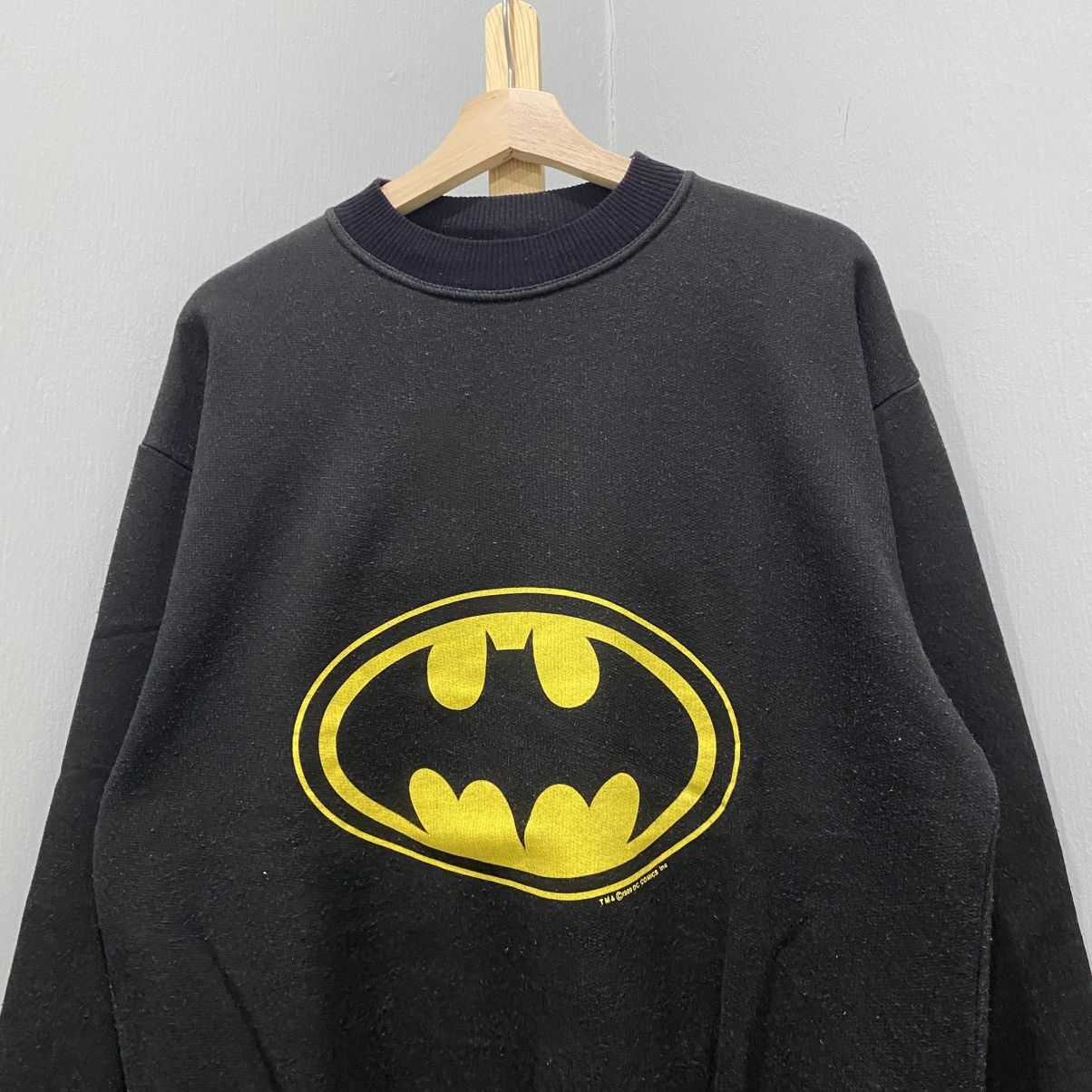 Other Vintage 80s Batman Big Logo Crewneck Sweatshirt Black Yellow Size US L / EU 52-54 / 3 - 2 Thumbnail