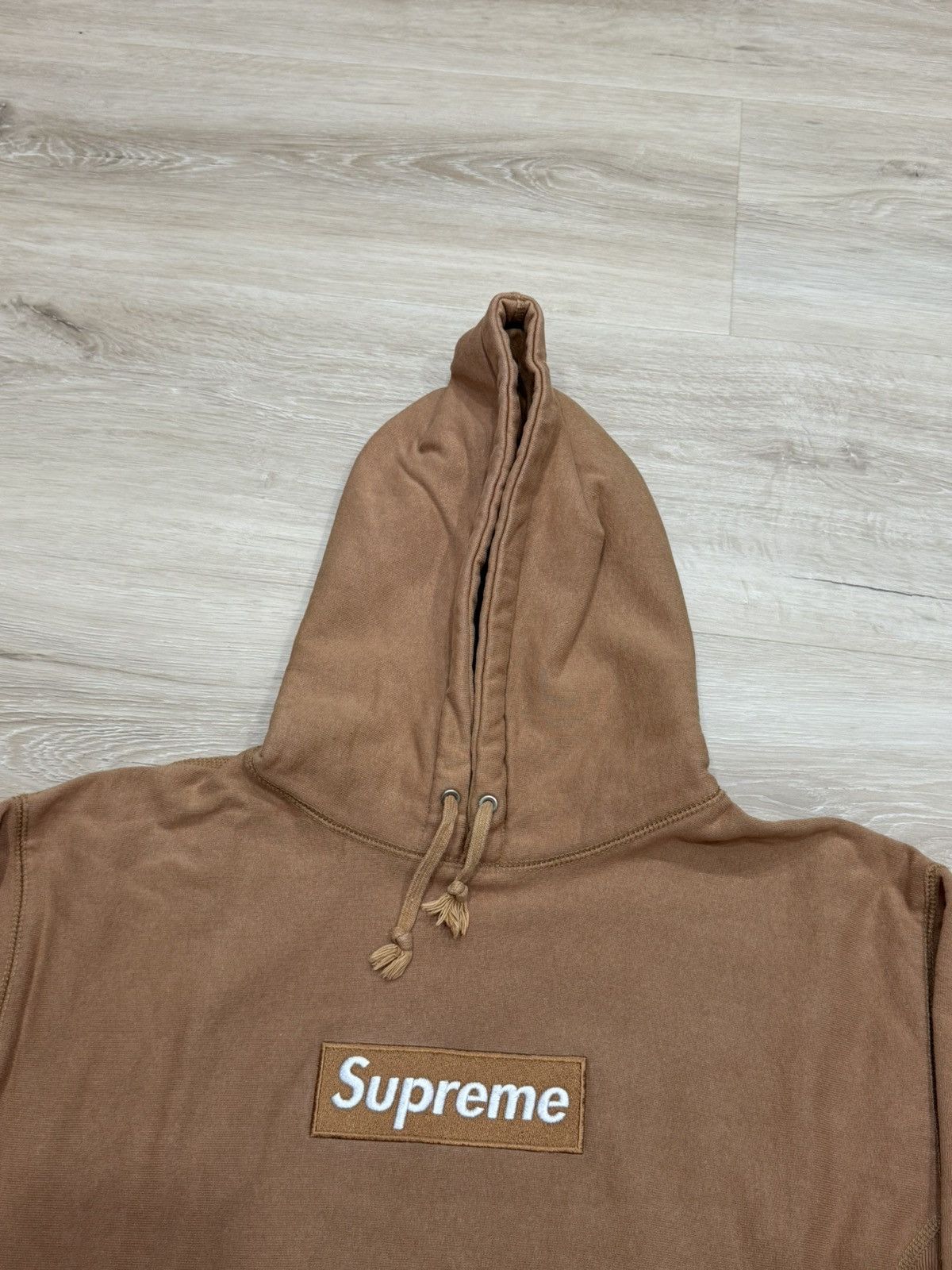 Supreme Supreme Khaki Box Logo Hoodie (2002) Size US L / EU 52-54 / 3 - 7 Thumbnail