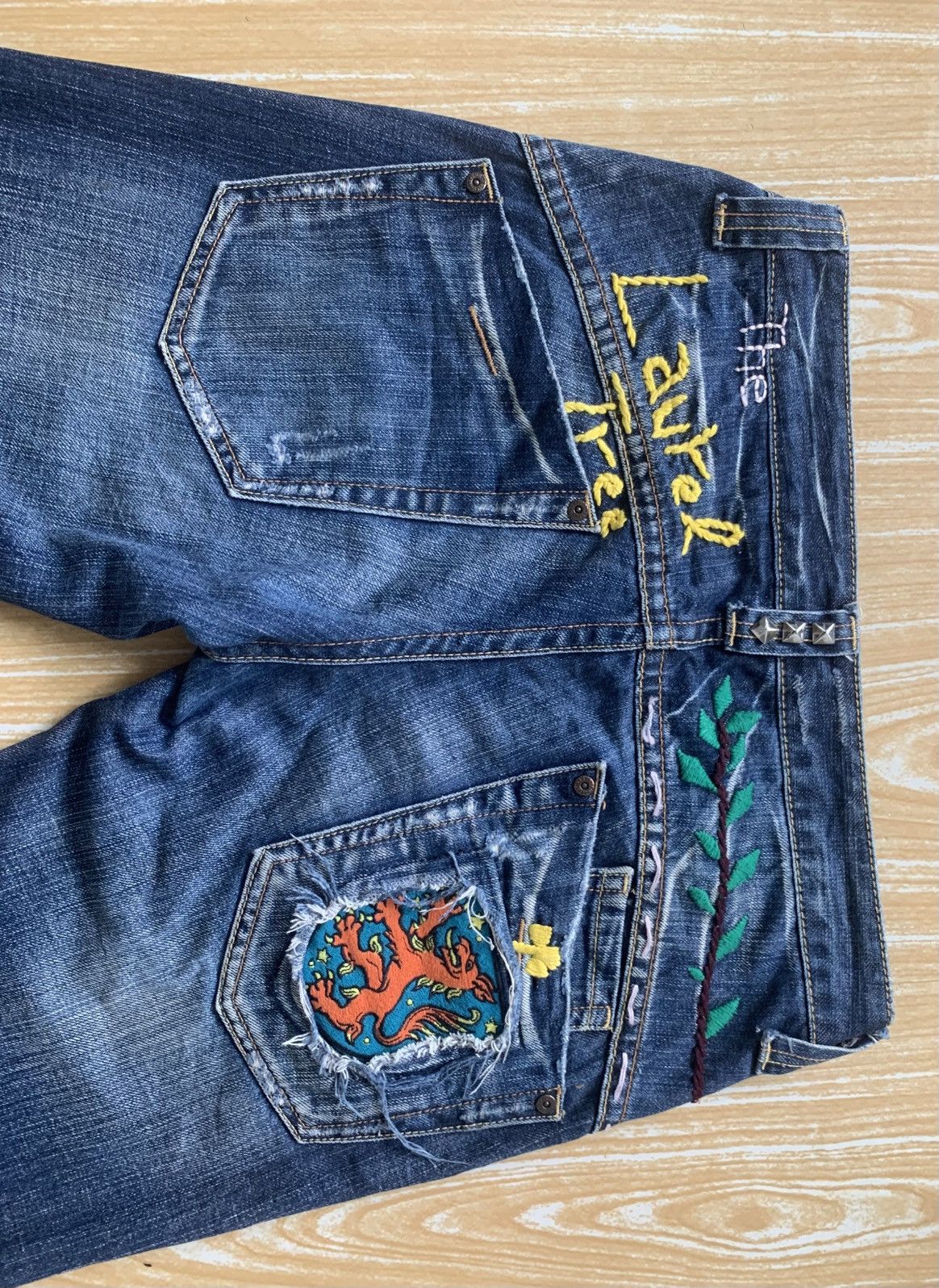 Beauty Beast × Le Grande Bleu (L.G.B.) 🔥 Drive Jeans Flare Denim Pants Size US 30 / EU 46 - 13 Thumbnail