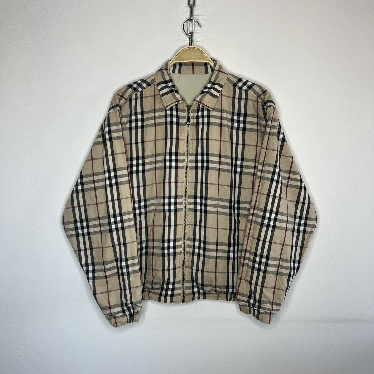 Burberry Burberr London Nova Check Jacket Reversible Bomber Beige Size US M / EU 48-50 / 2 - 1 Thumbnail