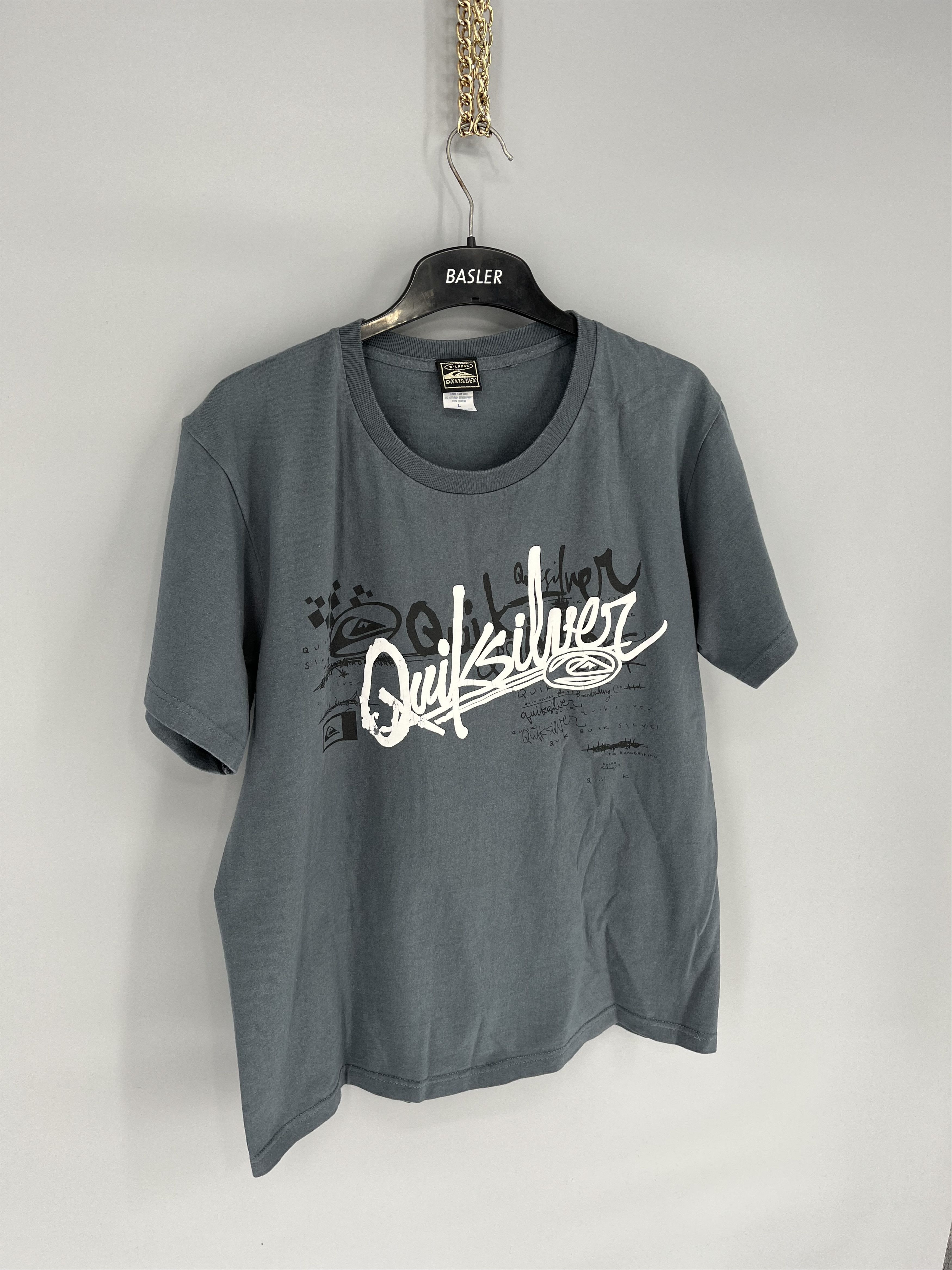 Quiksilver Vintage Quiksilver T-Shirt Medium Gray Surf Skateboard y2k Size US L / EU 52-54 / 3 - 5 Thumbnail