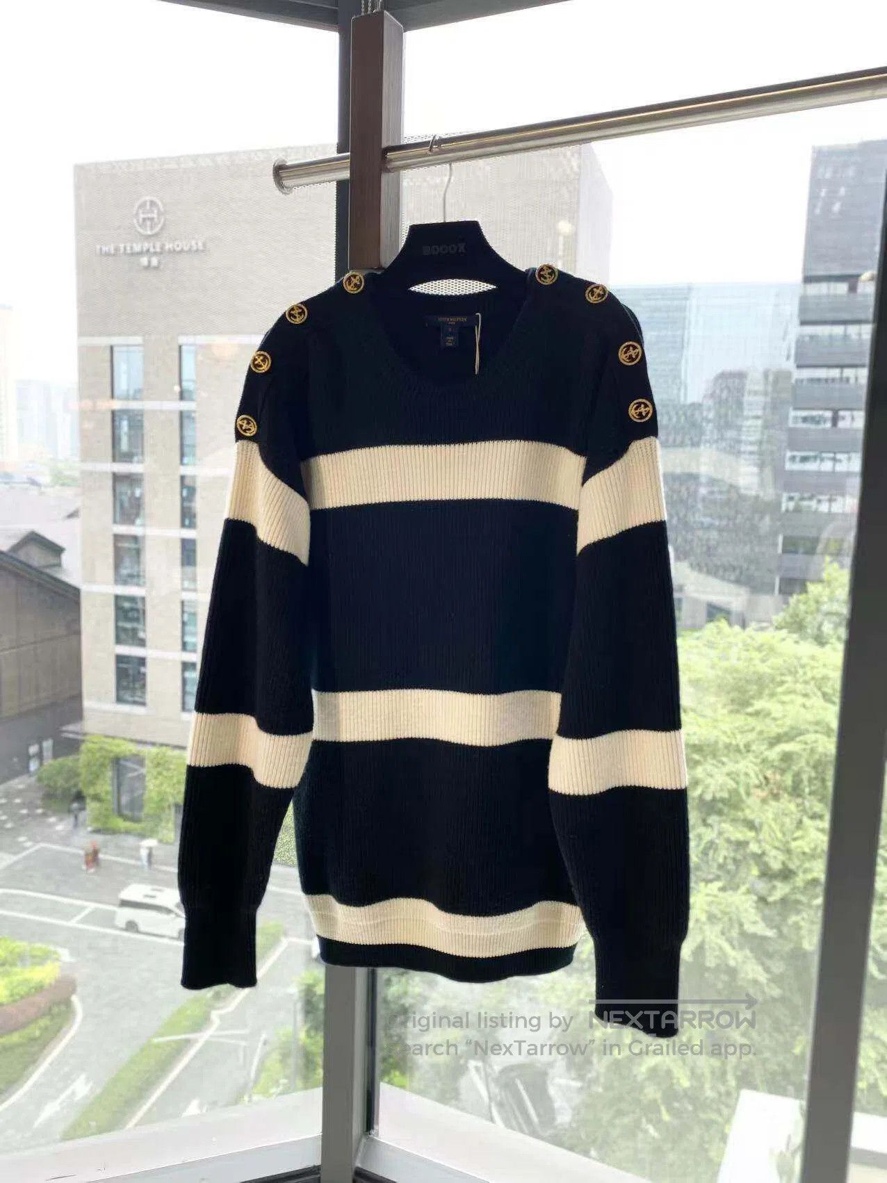 Louis Vuitton Louis Vuitton Gold buckle striped sweater| Size S / US 4 / IT 40 - 2 Thumbnail
