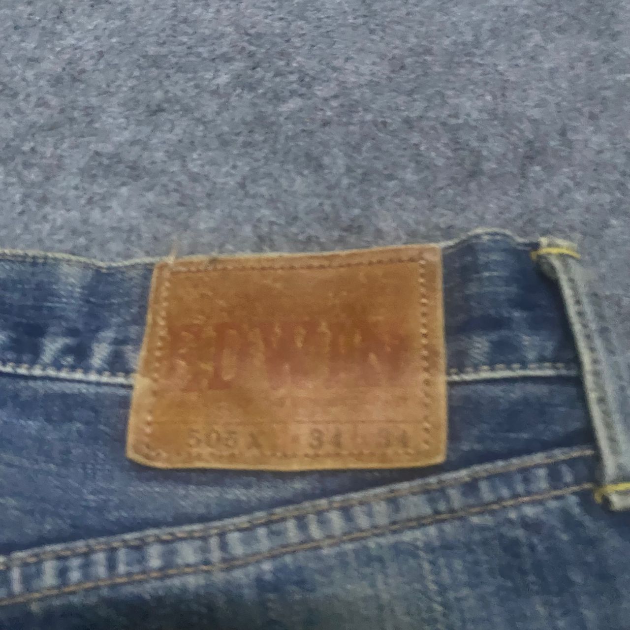 Edwin 💥Best Offer💥Vintage Edwin 505x Selvegde Distressed Denim Size US 35 - 16 Thumbnail