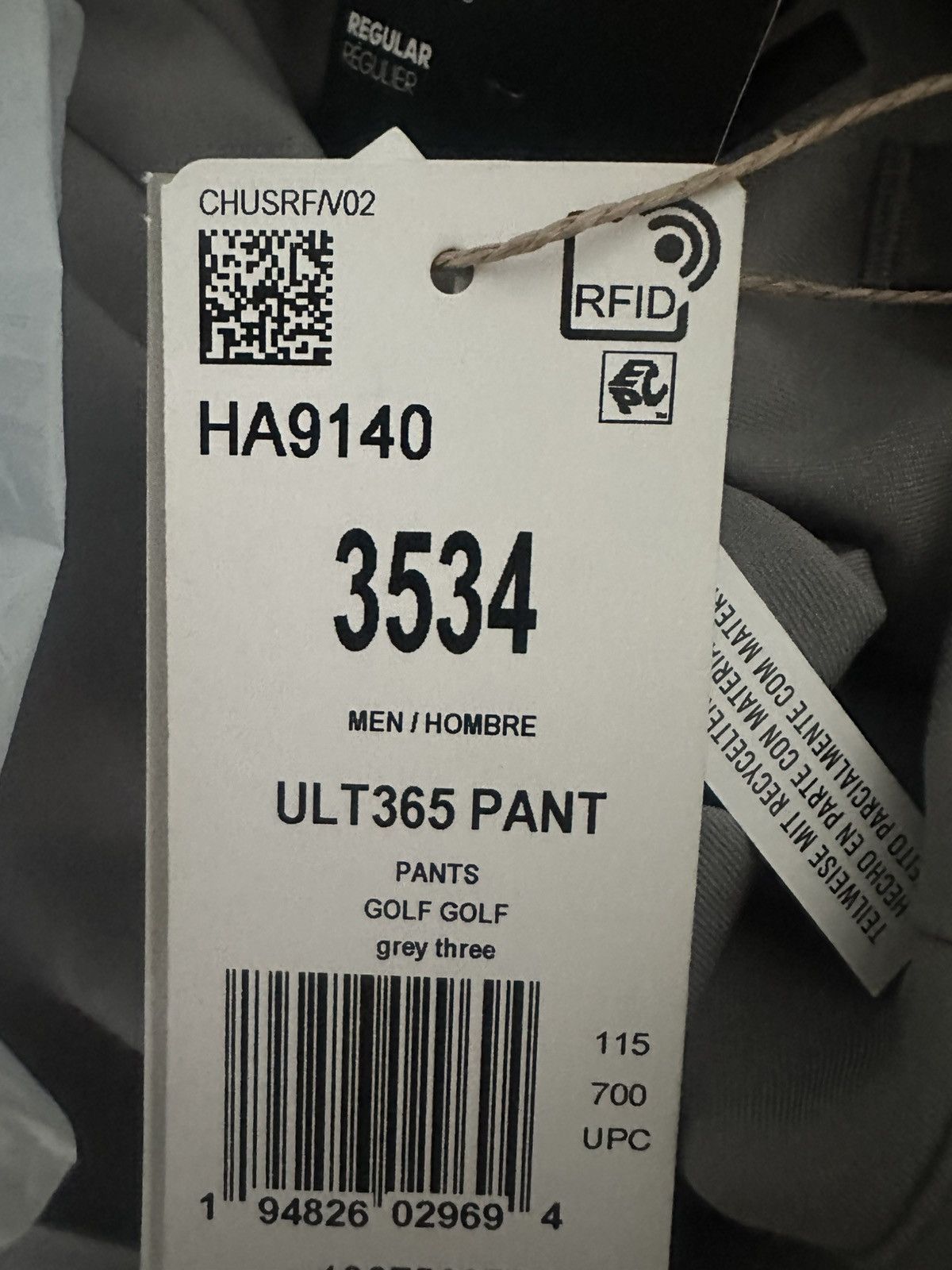 Adidas New Men’s Adidas LGolf Ultimate365 Primegreen Pants Size Size US 35 - 3 Thumbnail