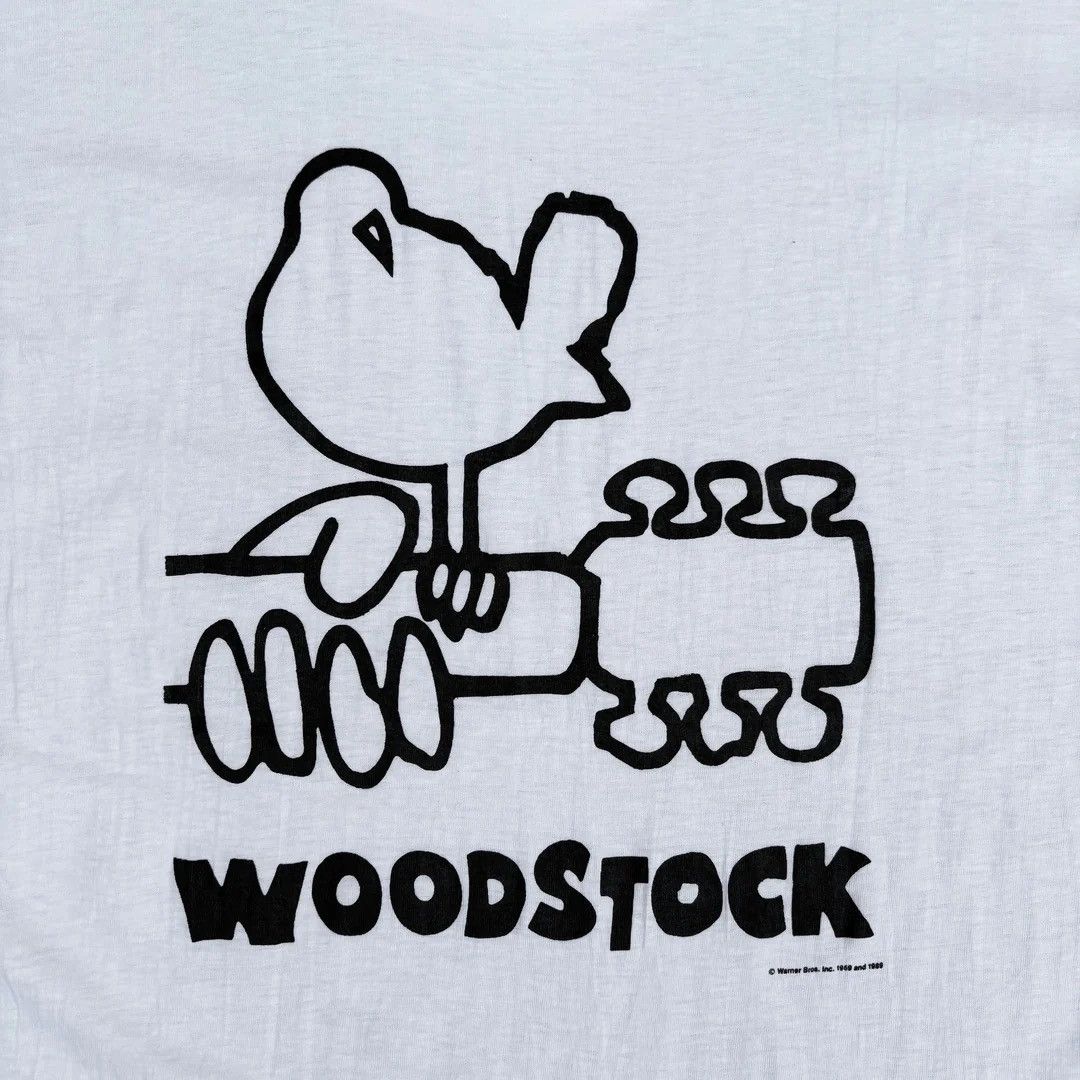 Band Tees × Vintage Woodstock Festival 1990 90s Vintage Logo Rare Promo T-Shirt Size US XL / EU 56 / 4 - 3 Thumbnail