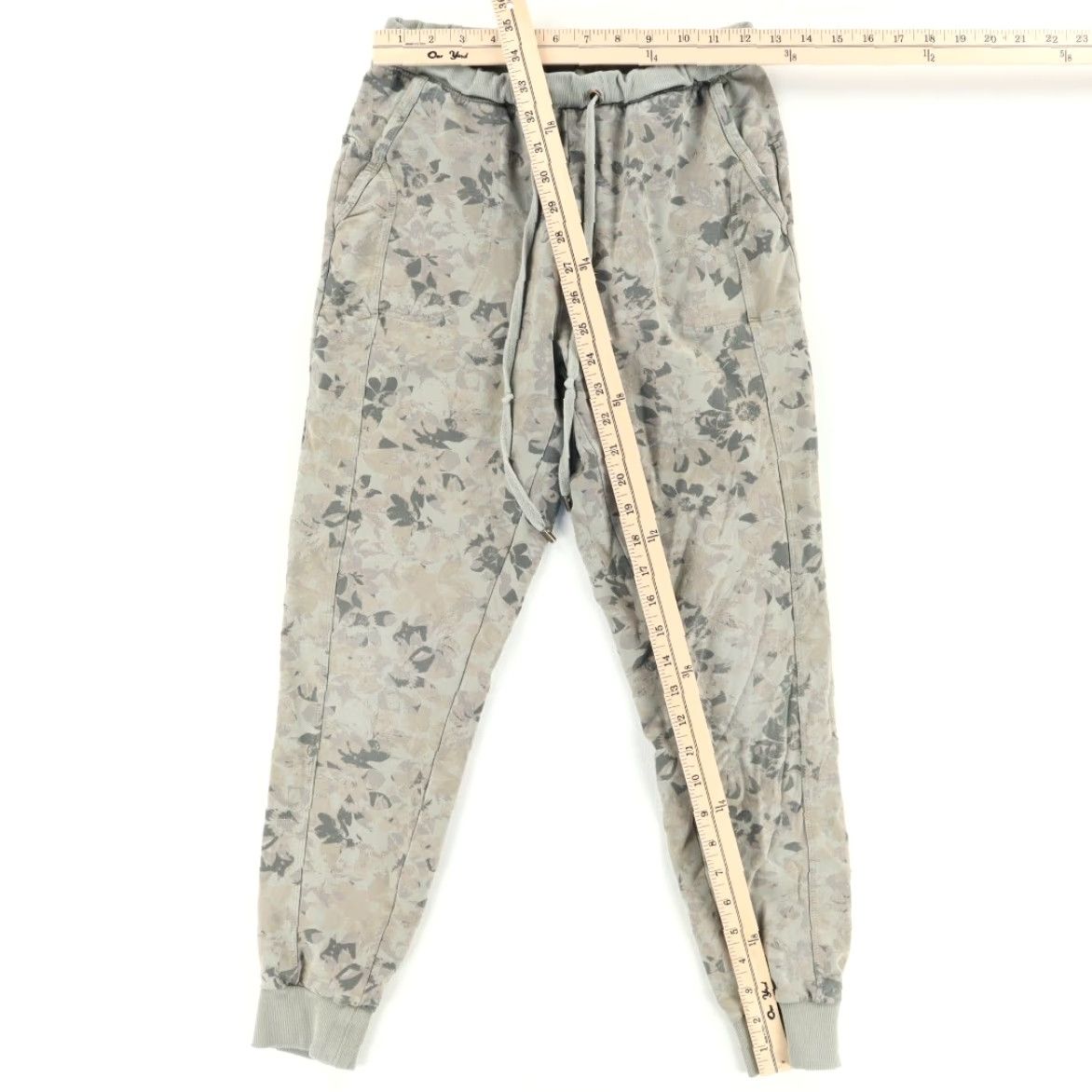 Anthropologie Saturday Sunday Joggers Women's XS Green Floral for Anthropologie Size 26" / US 2 / IT 38 - 3 Thumbnail